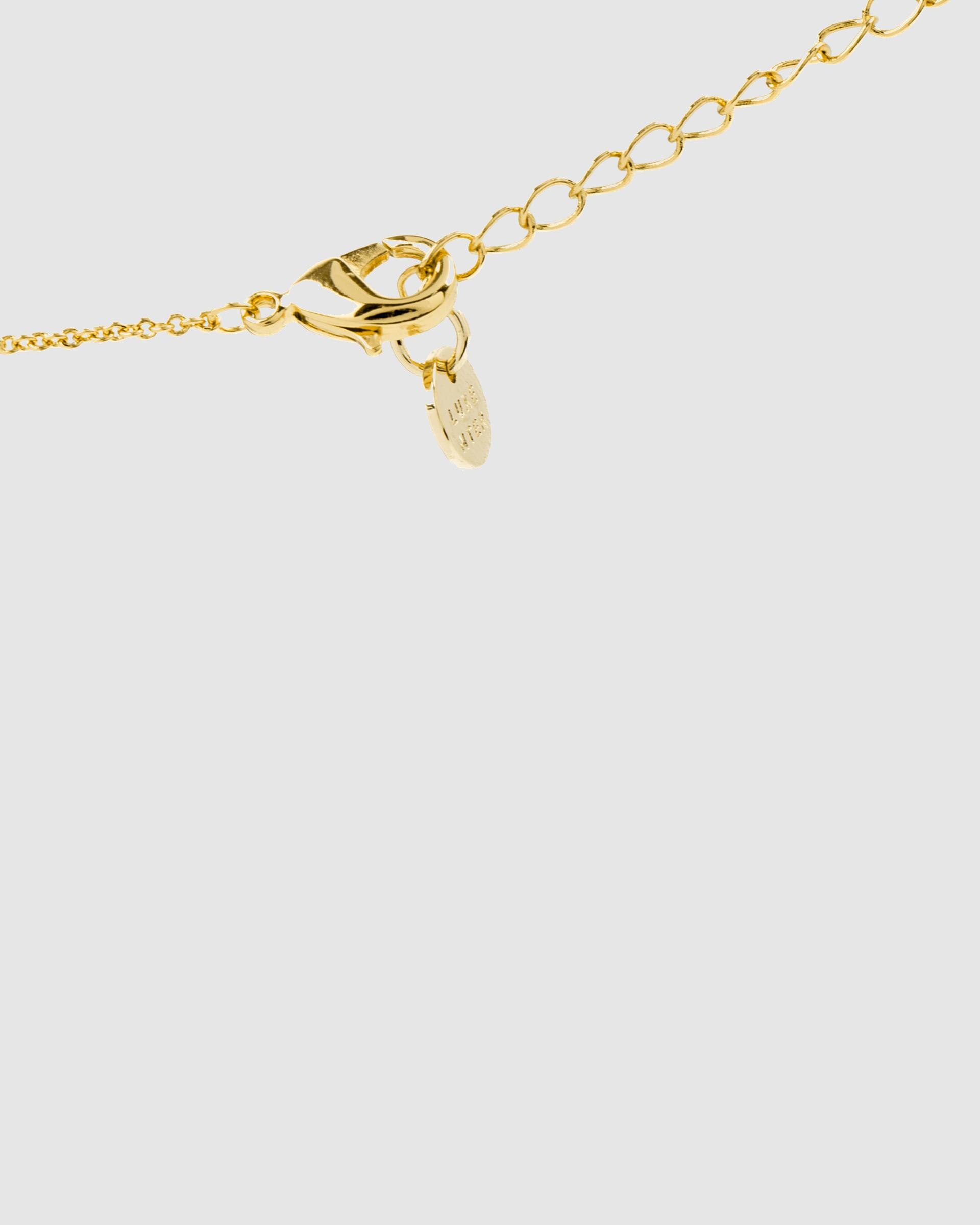 Colar África Moda Acabado em Ouro Amarelo de 18 Quilates com Quartzo Fumado Cristal de Rocha Ouro-3