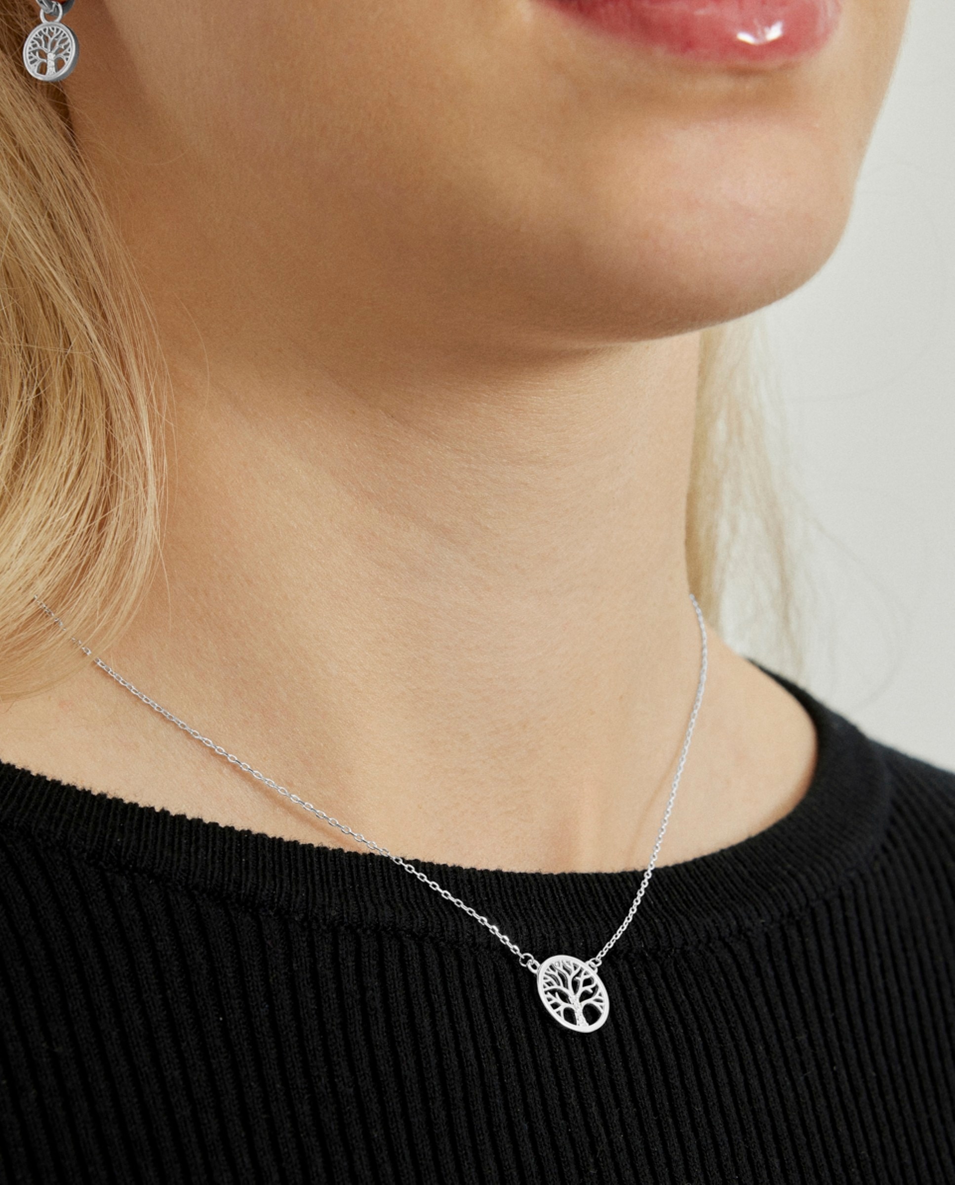 Colar Pide Un Deseo de Prata de Lei 925 com Acabamento em Ródio e Zirconita Brilhante Branco-4