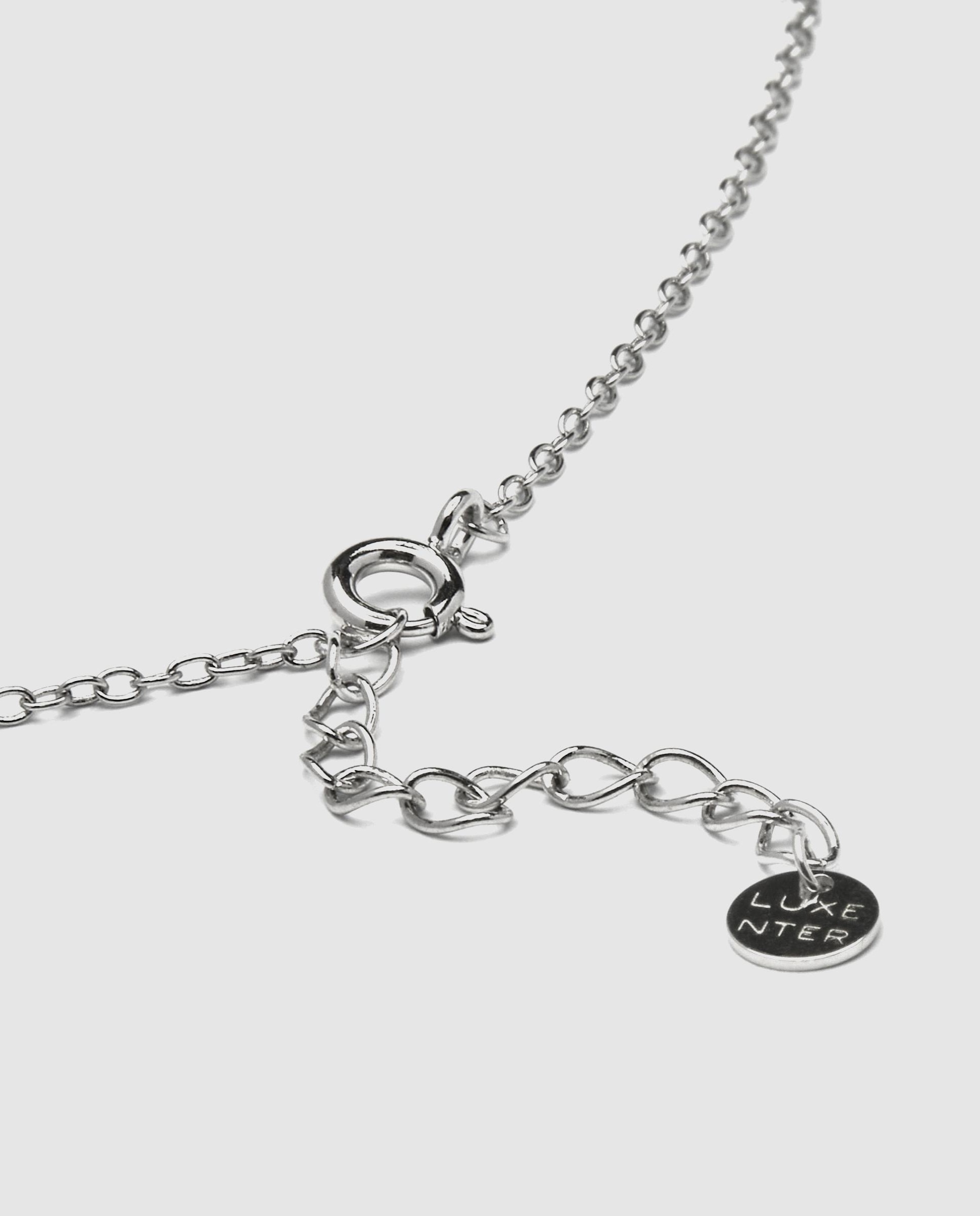 Colar Pide Un Deseo de Prata de Lei 925 com Acabamento em Ródio e Zirconita Brilhante Branco-5