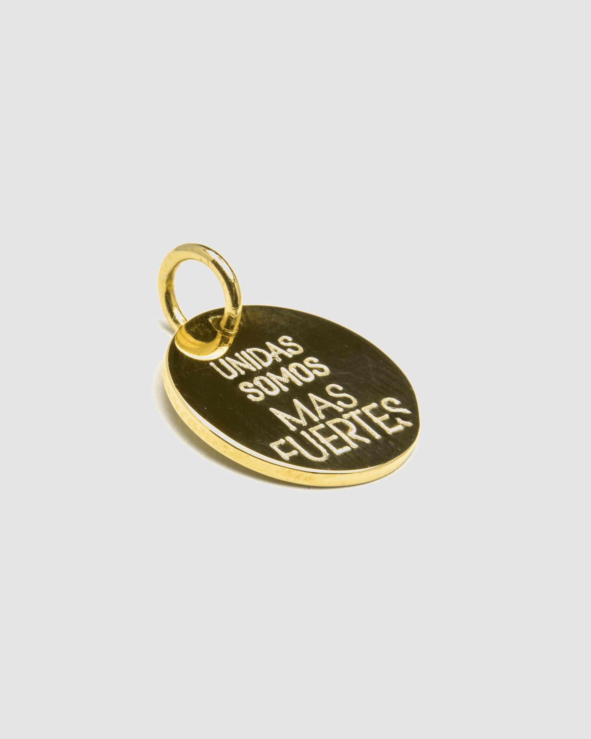 Pendente Graba Tu Joya de Prata de Lei 925 Acabado em Ouro de 18 Quilates Ouro-3