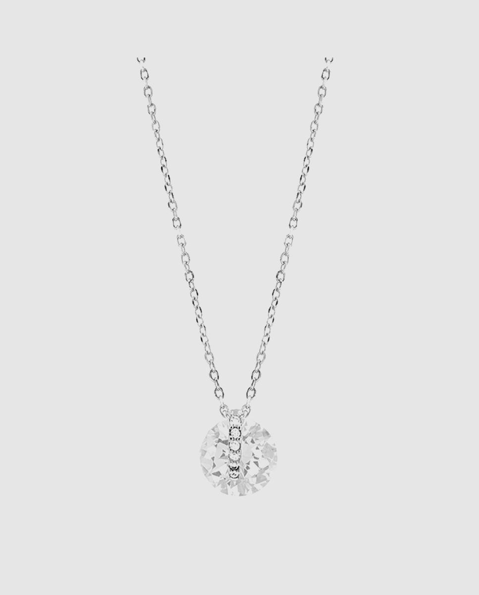 Colar Pide Un Deseo de Prata de Lei 925 com Acabamento em Ródio e Zirconita Brilhante Prata-1