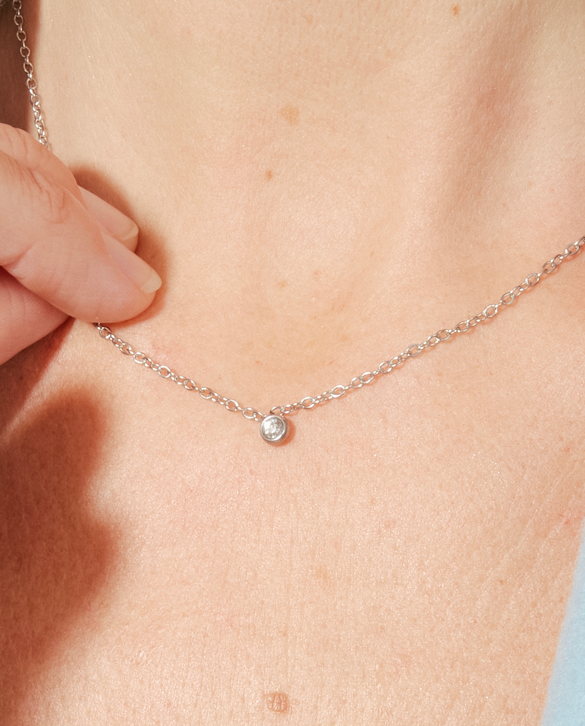 Colar Pide Un Deseo de Prata de Lei 925 com Acabamento em Ródio e Zirconita Brilhante Prata-4