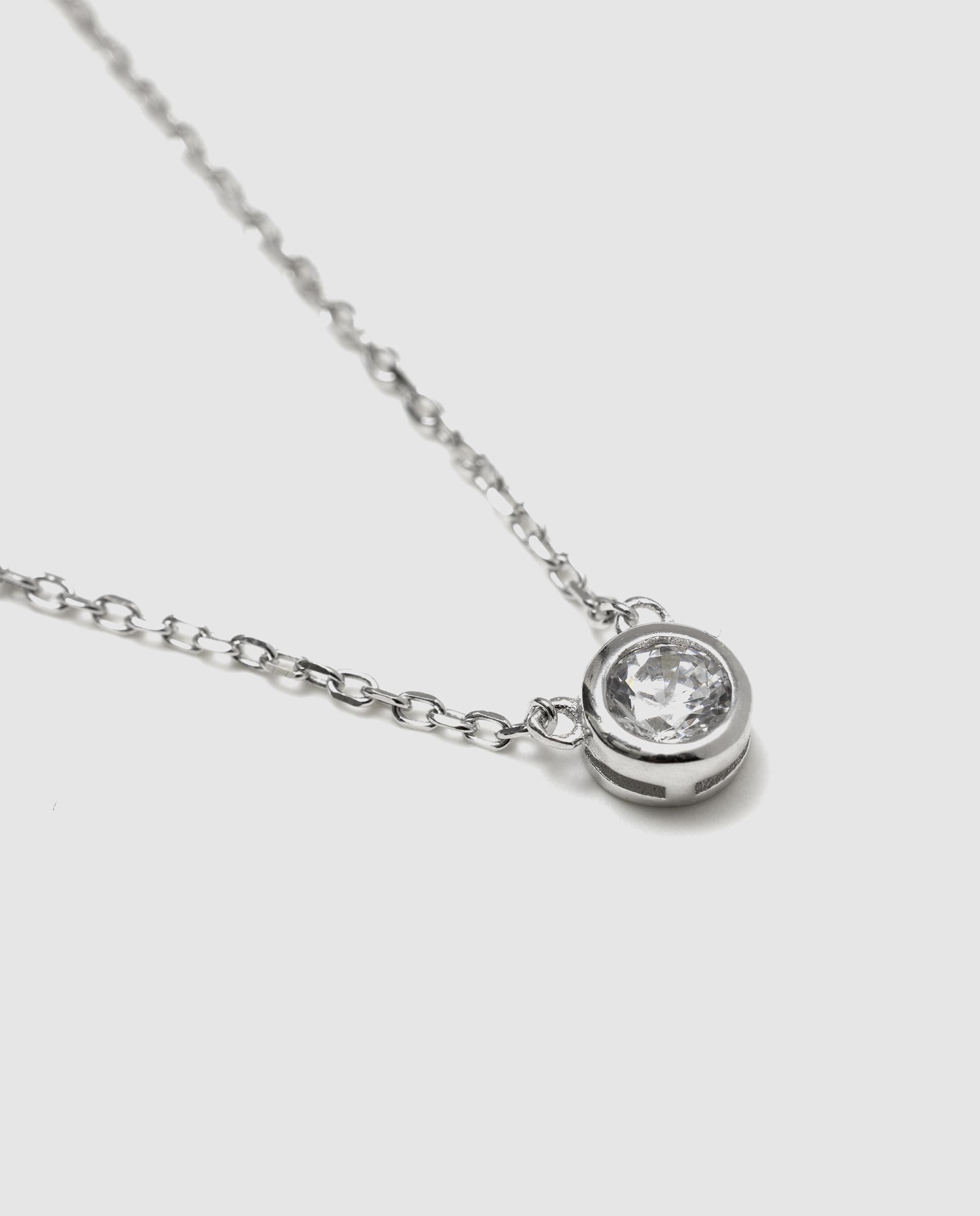 Colar Pide Un Deseo de Prata de Lei 925 com Acabamento em Ródio e Zirconita Brilhante Prata-6