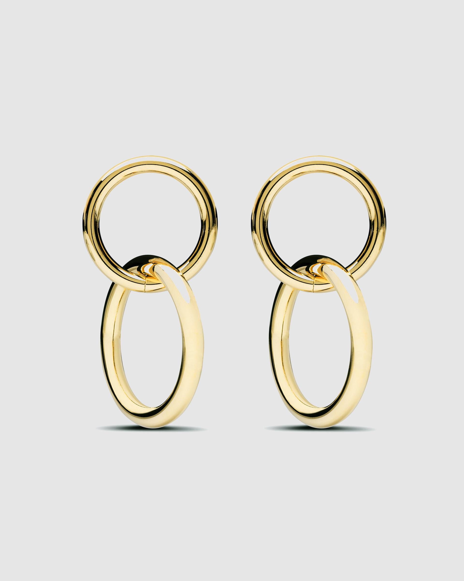 Brincos Basic Acabados em Ouro Amarelo de 18 Quilates Ouro-1