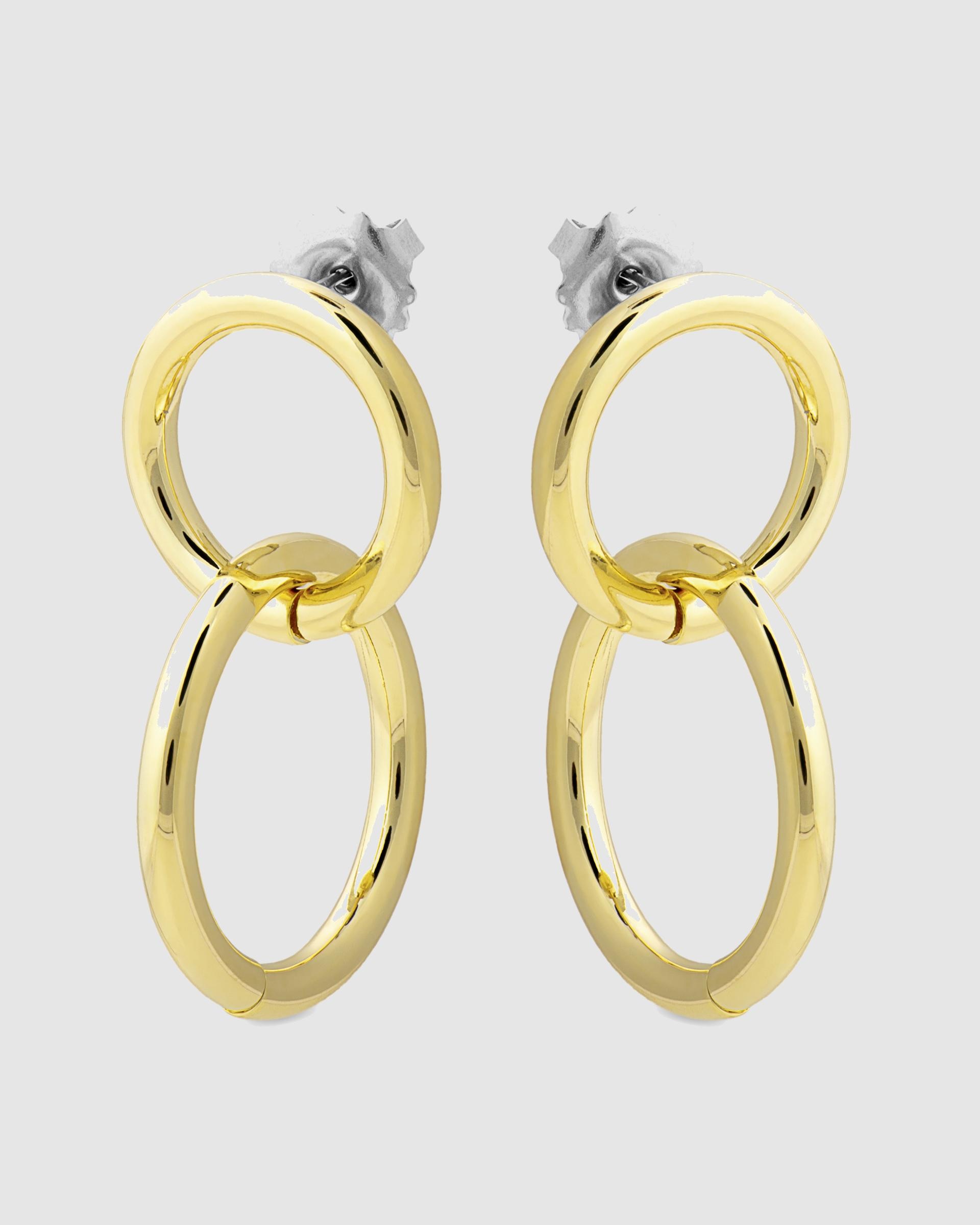 Brincos Basic Acabados em Ouro Amarelo de 18 Quilates Ouro-3