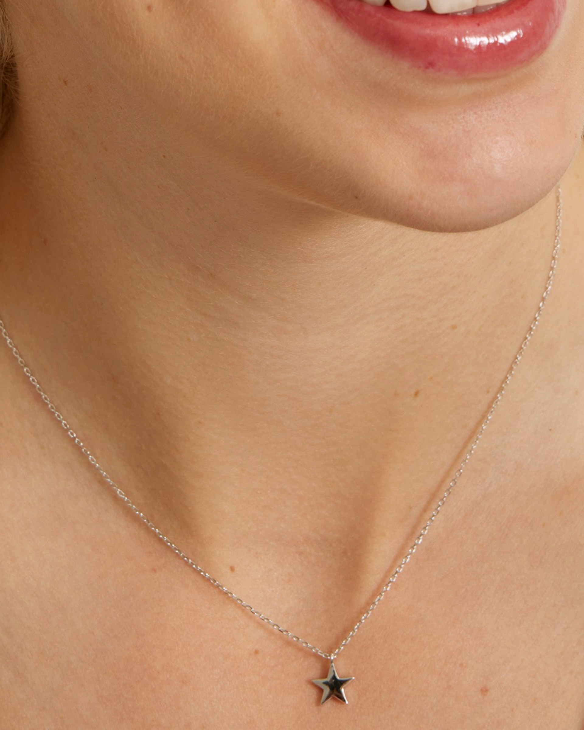 Colar Pide Un Deseo de Prata de Lei 925 com Acabamento em Ródio e Zirconita Brilhante Prata-4