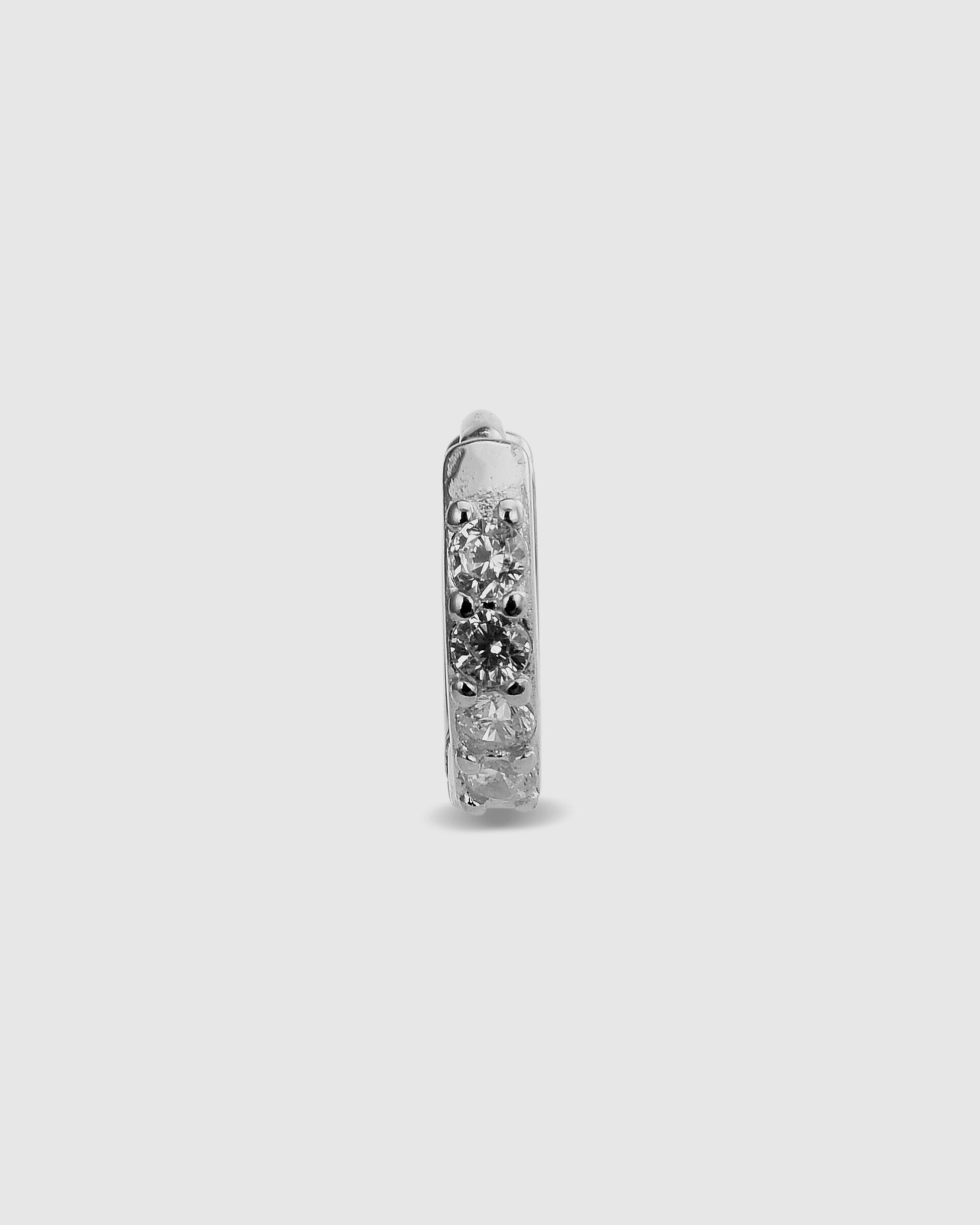 Piercing Personalizável de Prata de Lei 925 com Acabamento em Ródio e Zirconita Brilhante Prata-5