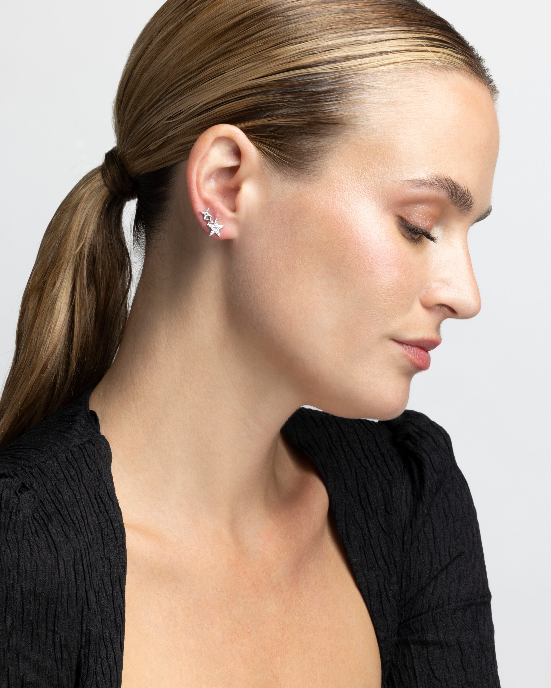 Piercing Personalizável de Prata de Lei 925 com Acabamento em Ródio e Zirconita Brilhante Prata-2