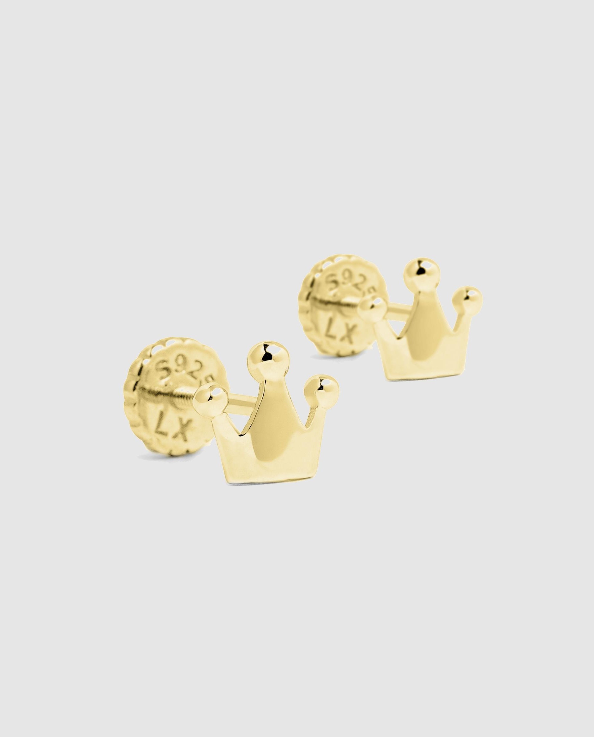 Brincos Kids And Baby de Prata de Lei 925 com Acabamento em Ouro de 18 Quilates Amarelo-4