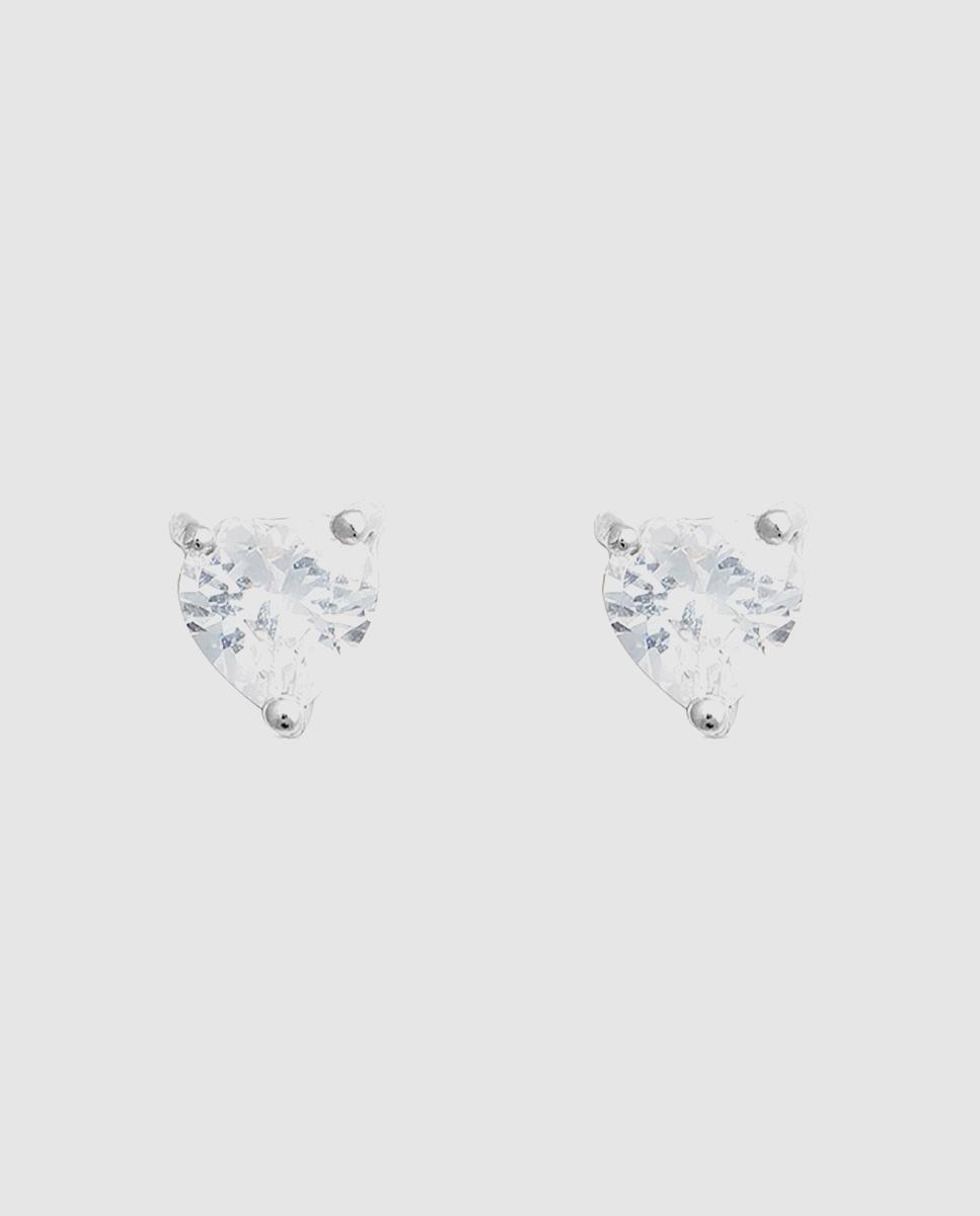 Brincos Momentos para Brilhar de Prata de Lei 925 com Acabamentos em Ródio e Zirconita Brilhante Prata brilhante / Transparente-1
