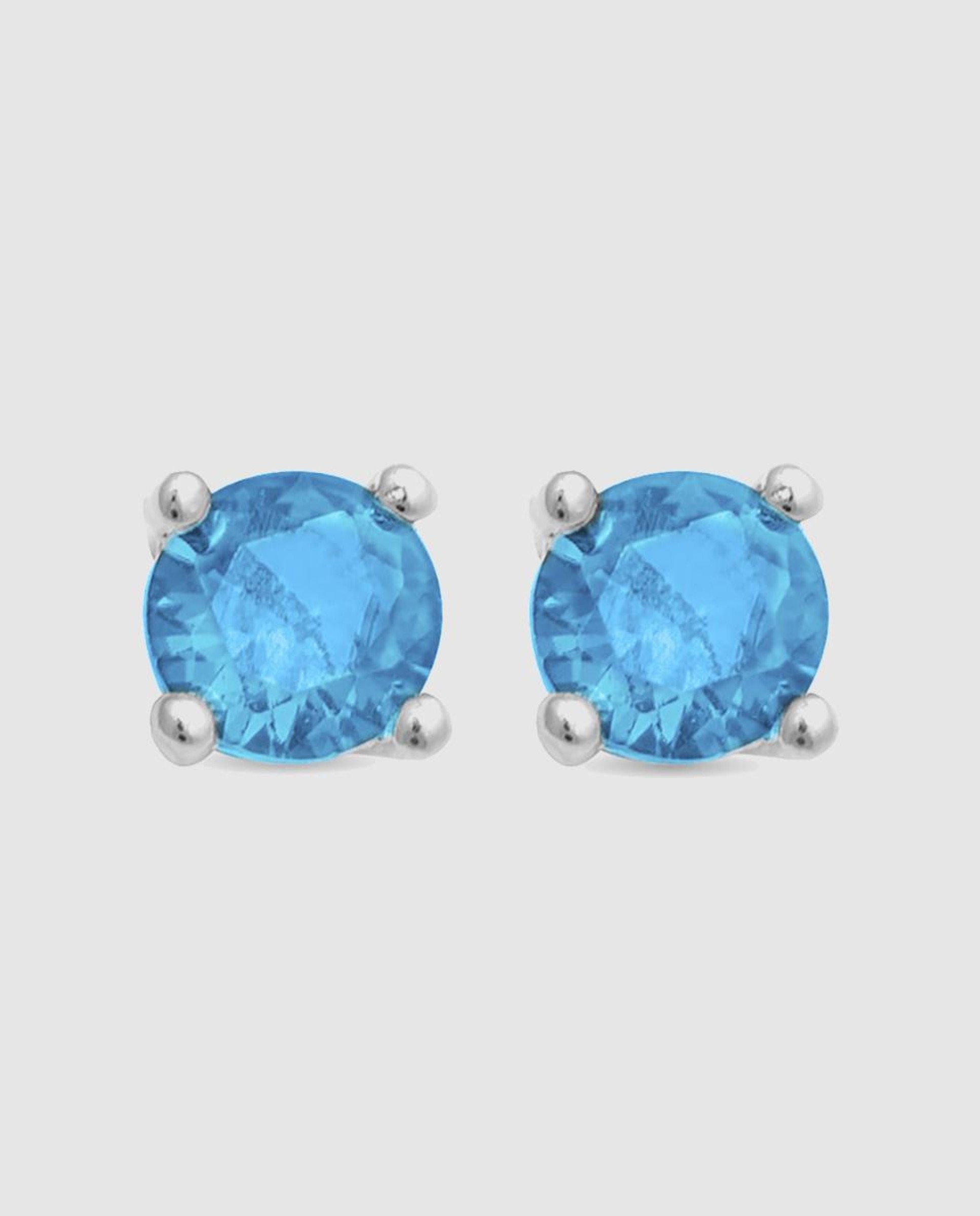 Brincos Atelier de Prata de Lei 925 com Acabamentos em Ouro de 18 Quilates com Quartzo Hidrotermal e Topázio Azul Vermelho-1