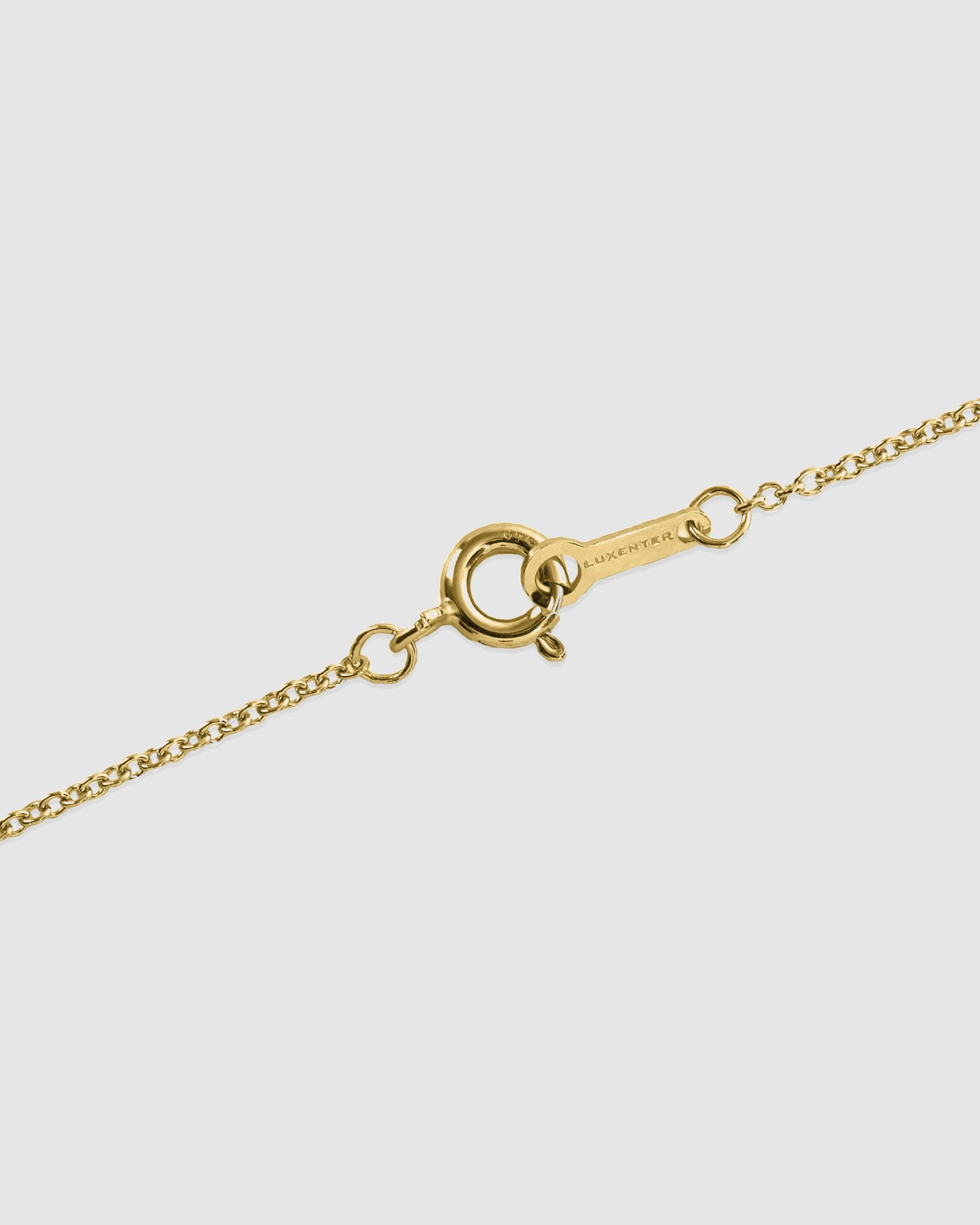 Colar de Prata de Lei 925 com Acabamento em Ouro de 18 Quilates Dourado-7
