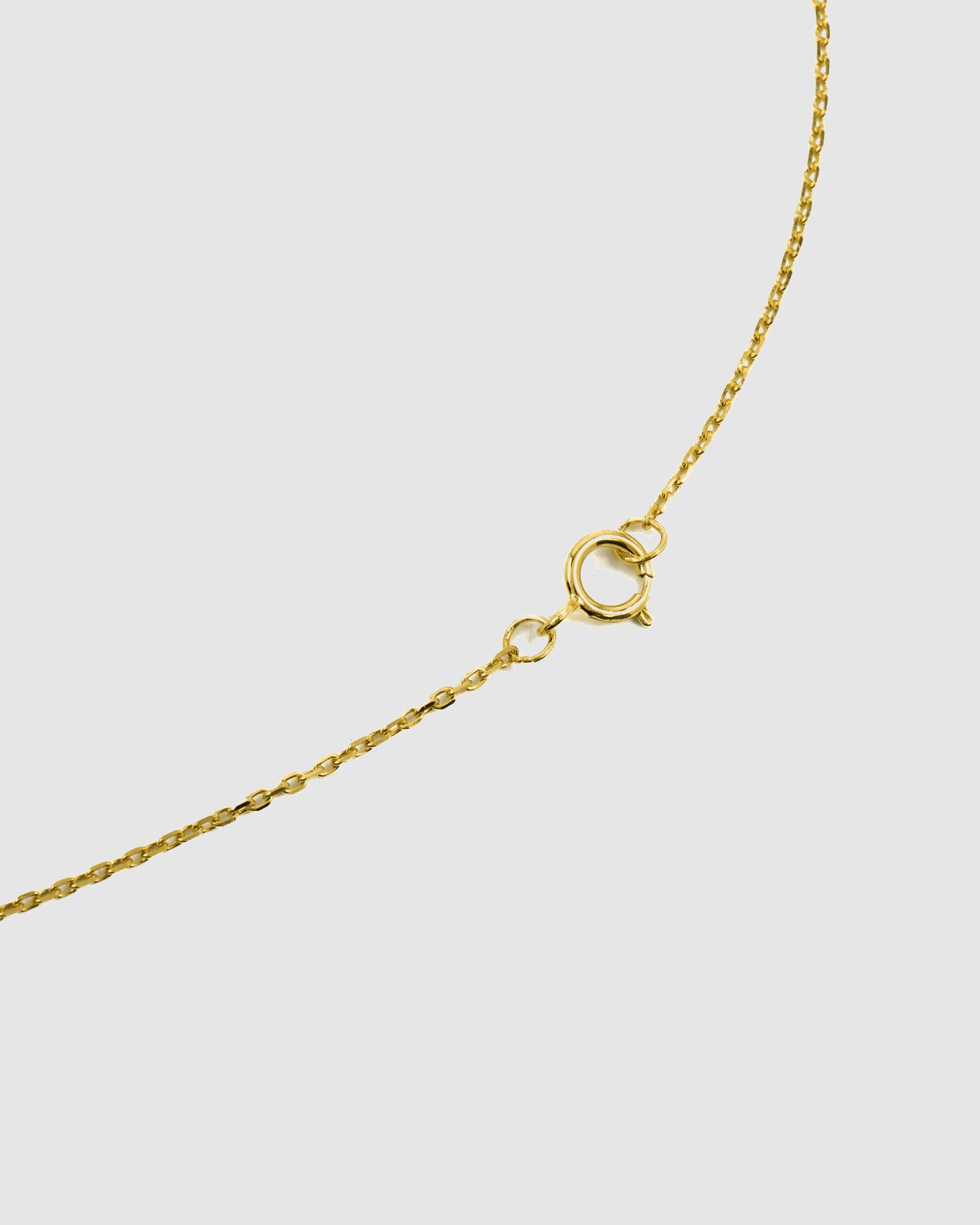 Colar Alphabet de Prata de Lei 925 com Acabamento em Ouro de 18 Quilates e Zirconita Multicolor Ouro-7