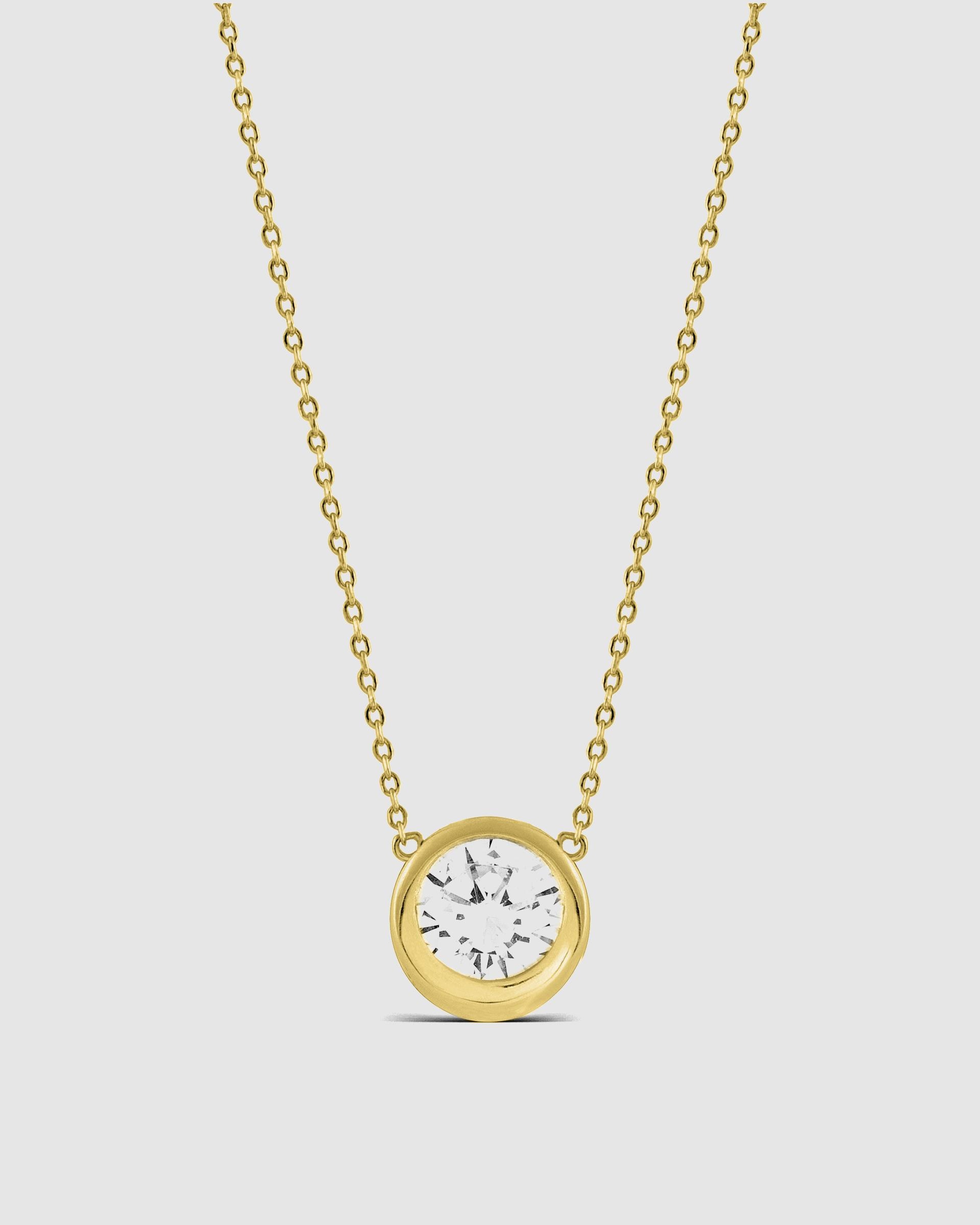 Colar Pide Un Desejo de Prata de Lei 925 com Acabamento em Ouro Amarelo de 18 Quilates e Zirconita Brilhante Ouro-1