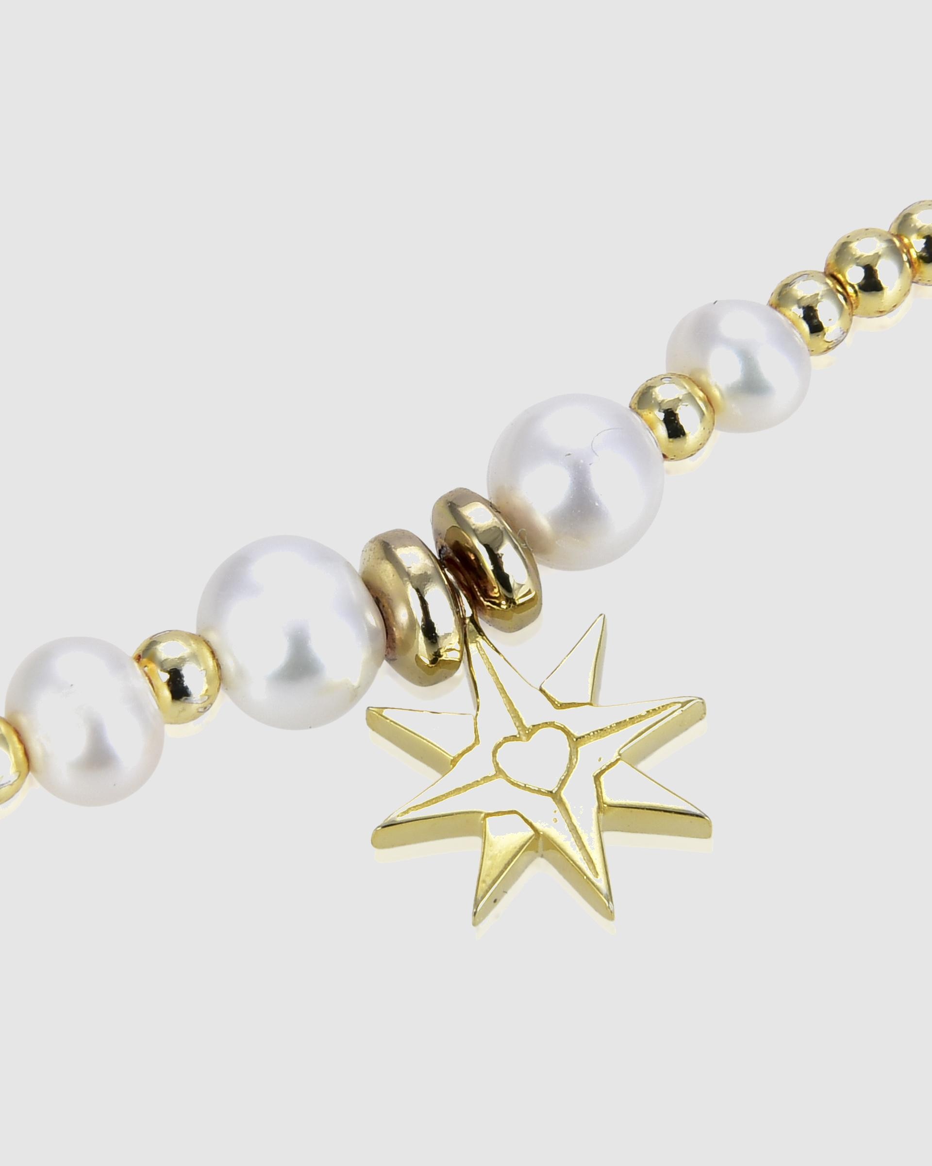Pulseira de Corrente Trendy de Prata de Lei 925 Acabada em Ouro de 18 Quilates com Cristal Multicolor Ouro-6