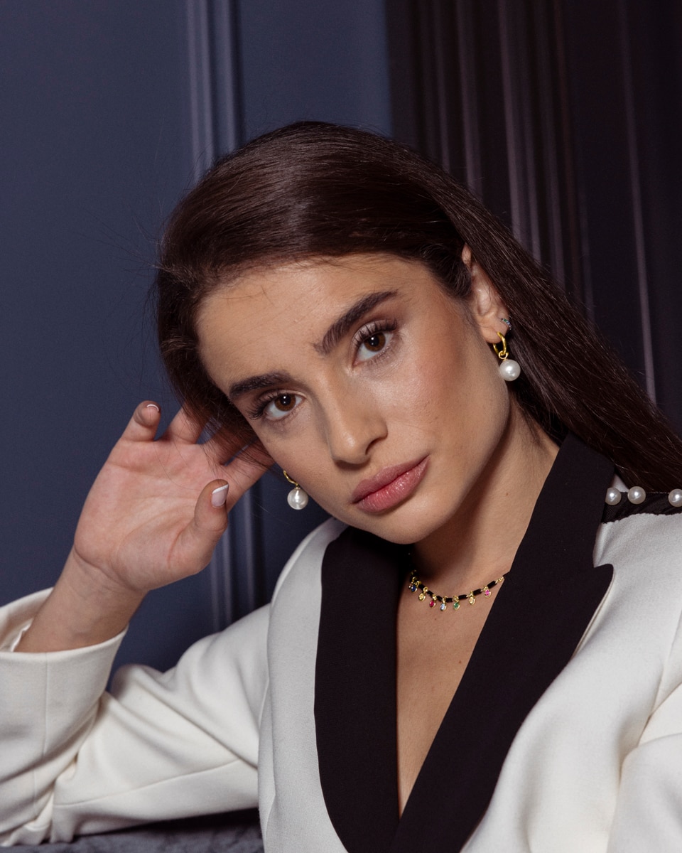 Piercing Personalizável de Prata de Lei 925 com Acabamento em Ródio e Zirconita Multicolor Prata-2