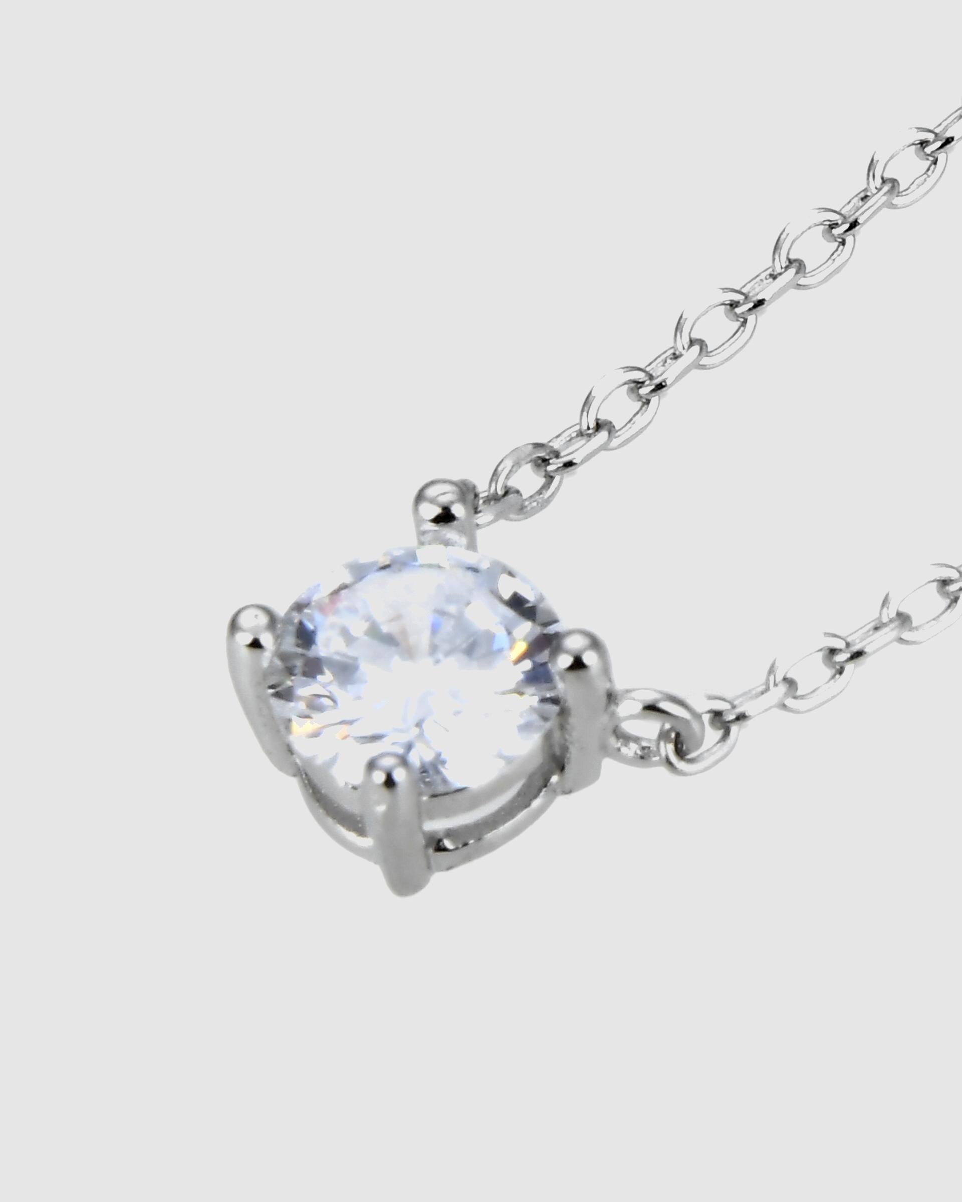 Colar Pide Un Deseo de Prata de Lei 925 com Acabamento em Ródio e Zirconita Brilhante Branco-6