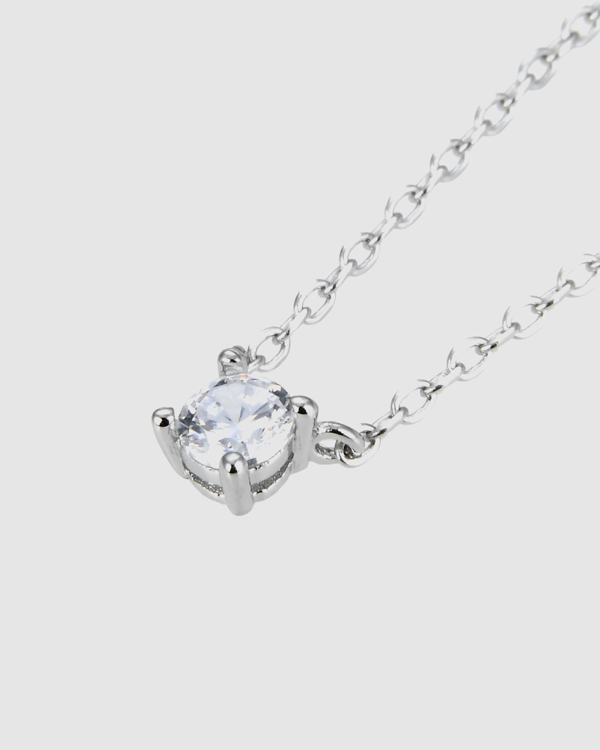 Colar Pide Un Deseo de Prata de Lei 925 com Acabamento em Ródio e Zirconita Brilhante Prata-5
