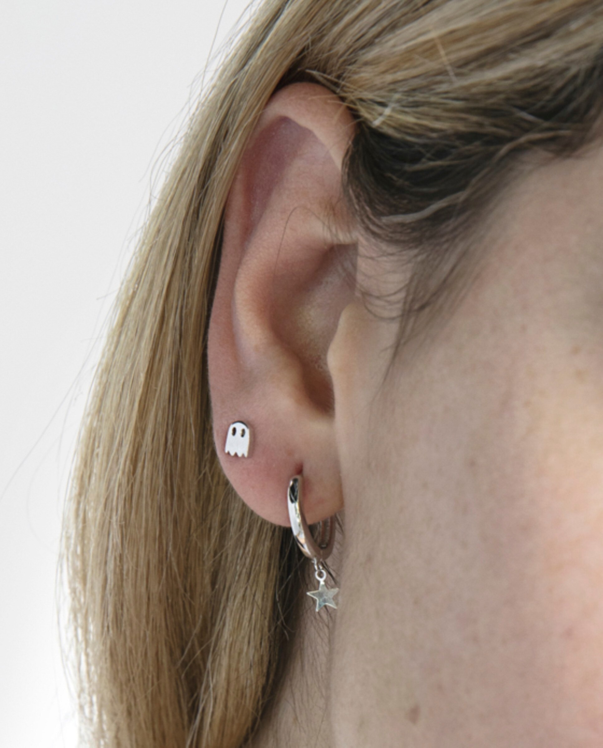 Piercing Personalizável de Prata de Lei 925 com Acabamento em Ródio Cinzento-4