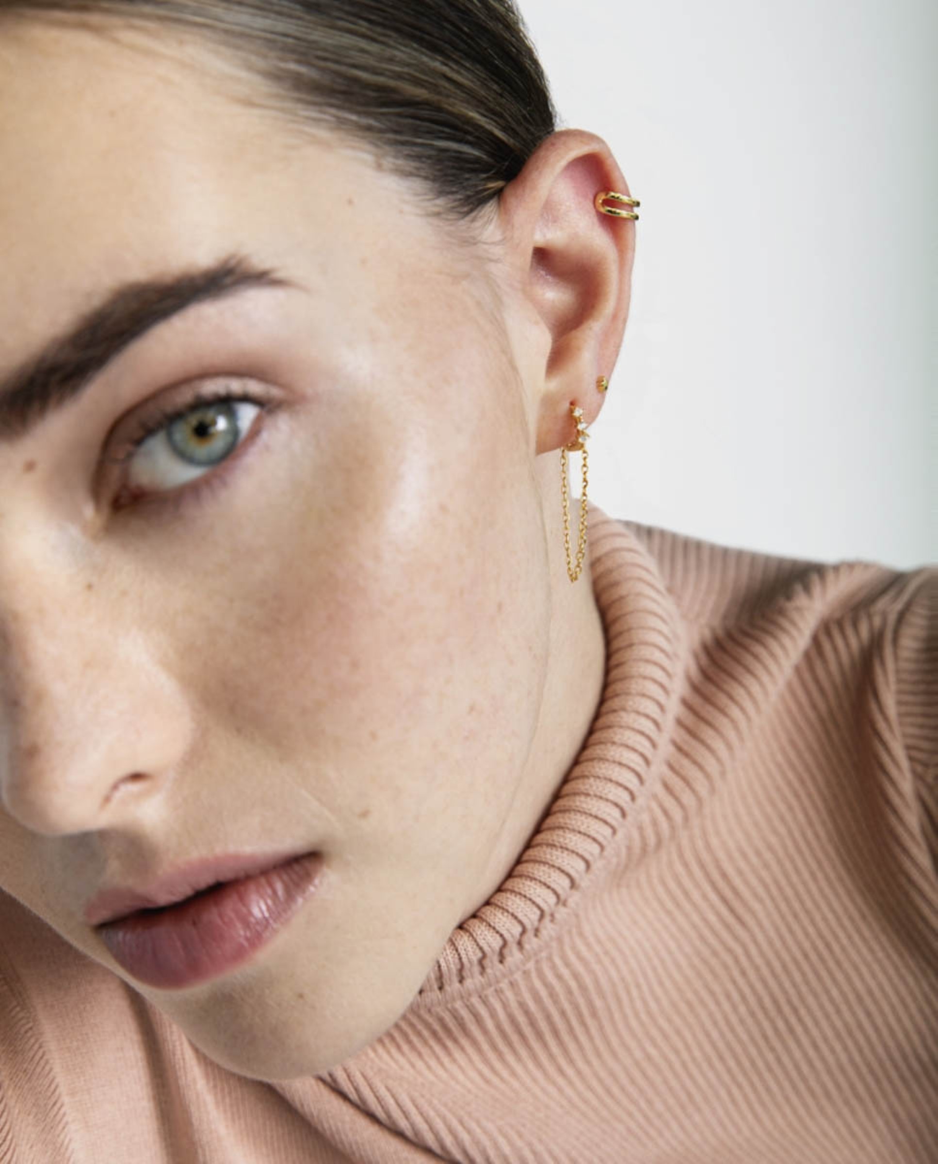Piercing Personalizável de Prata de Lei 925 com Acabamento em Ouro de 18 Quilates Amarelo-5