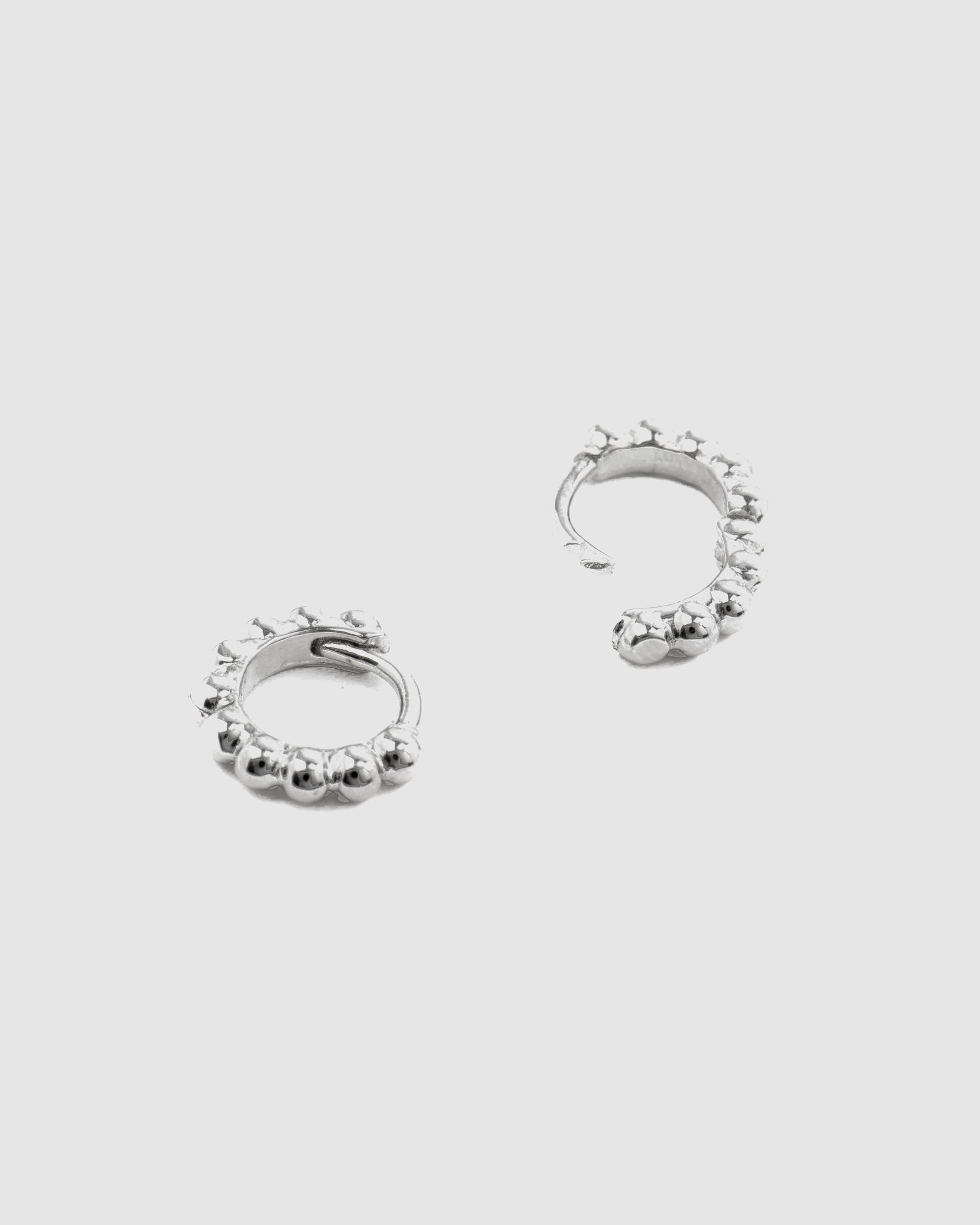 Brincos Essential de Prata de Lei 925 Acabados em Ródio Prata-4