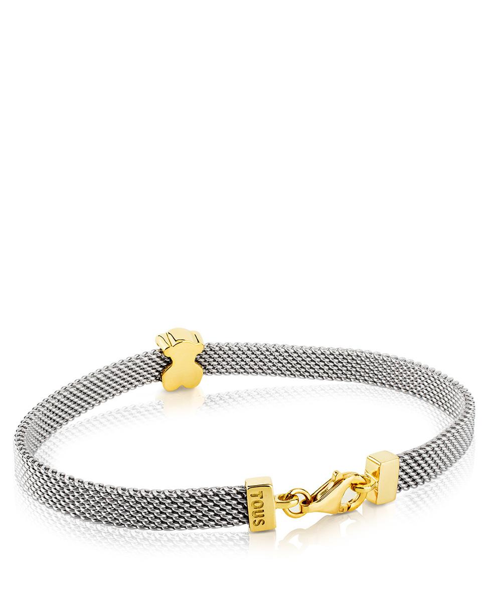 Pulseira de Corrente em Ouro Amarelo e Aço Multicolor-2