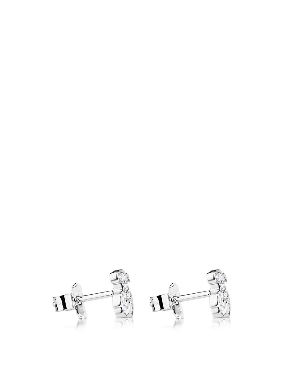 Brincos Sweetie em Ouro Branco com Diamantes Branco-2