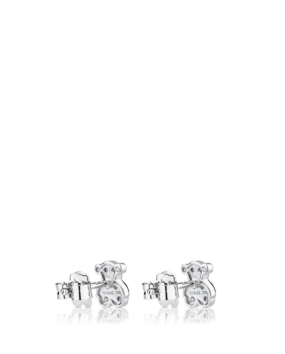 Brincos Sweetie em Ouro Branco com Diamantes Branco-3