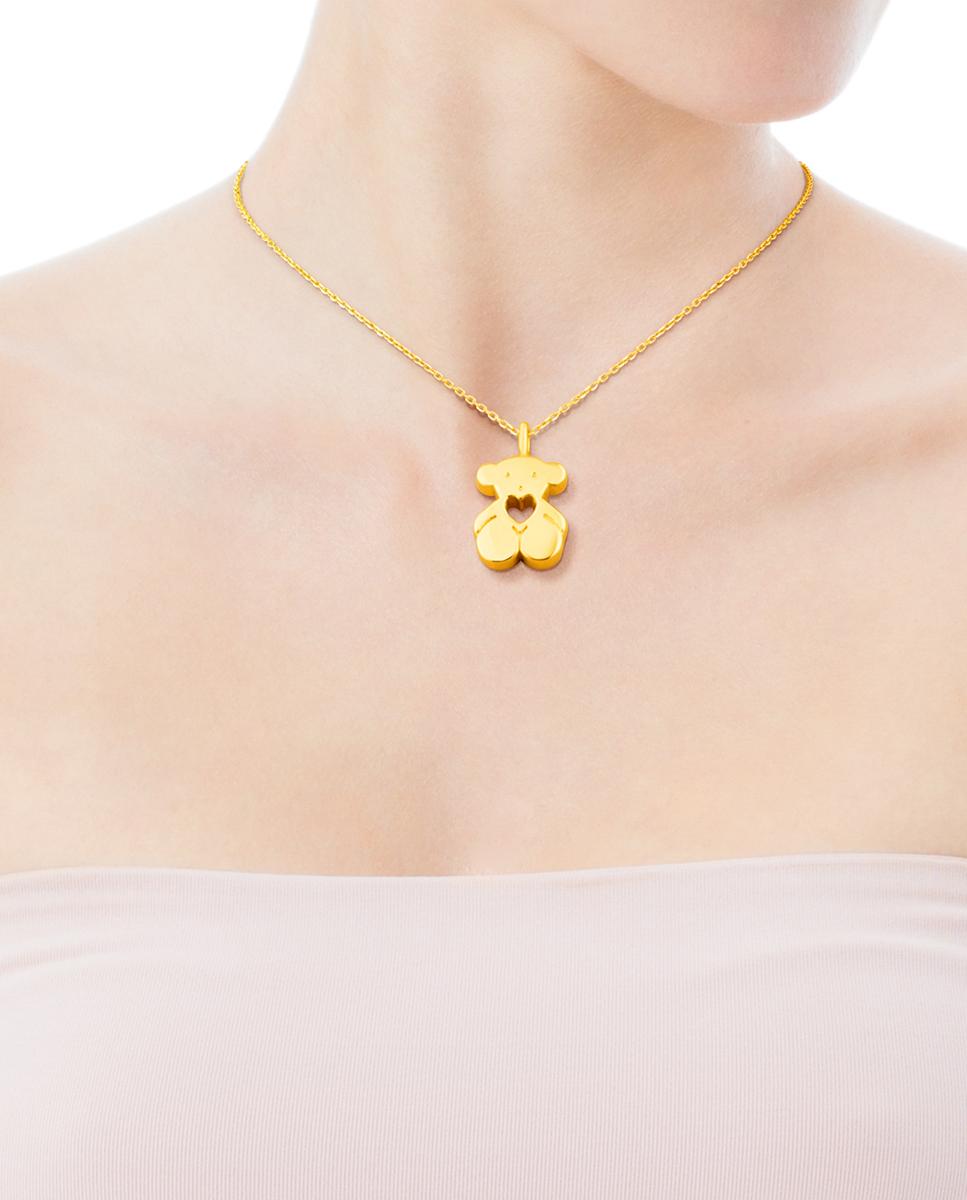 Pendente Pequeno Sweet Dolls Urso de Ouro Amarelo Dourado-4