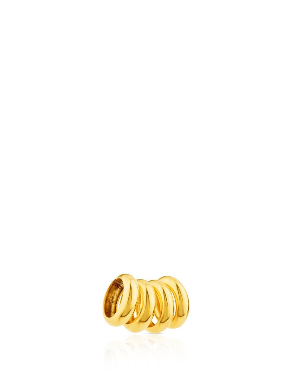 Set de Quatro Anéis Hold para Pendentes em Ouro Amarelo Dourado-2