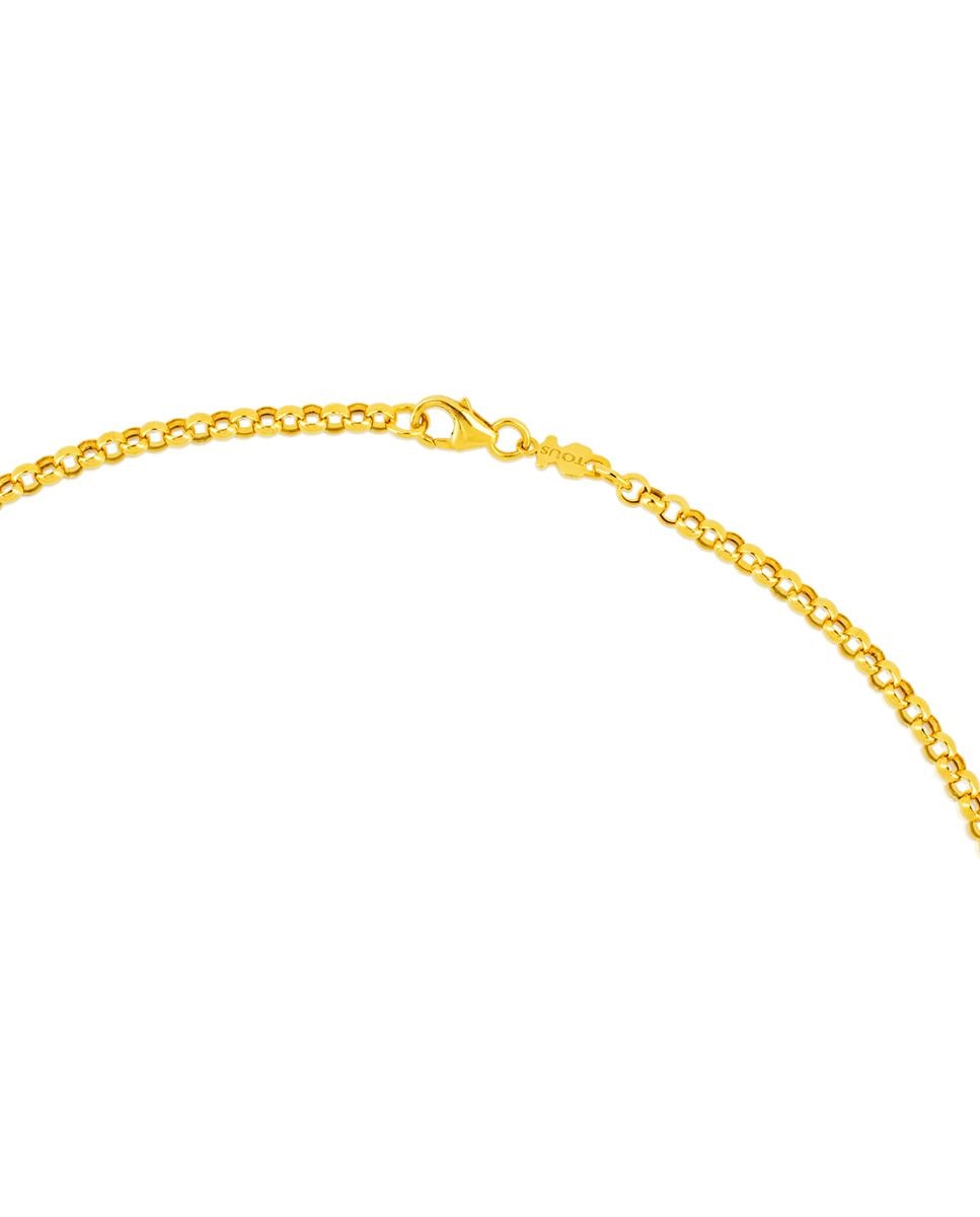 Corrente Rolo em Ouro Amarelo Dourado-3