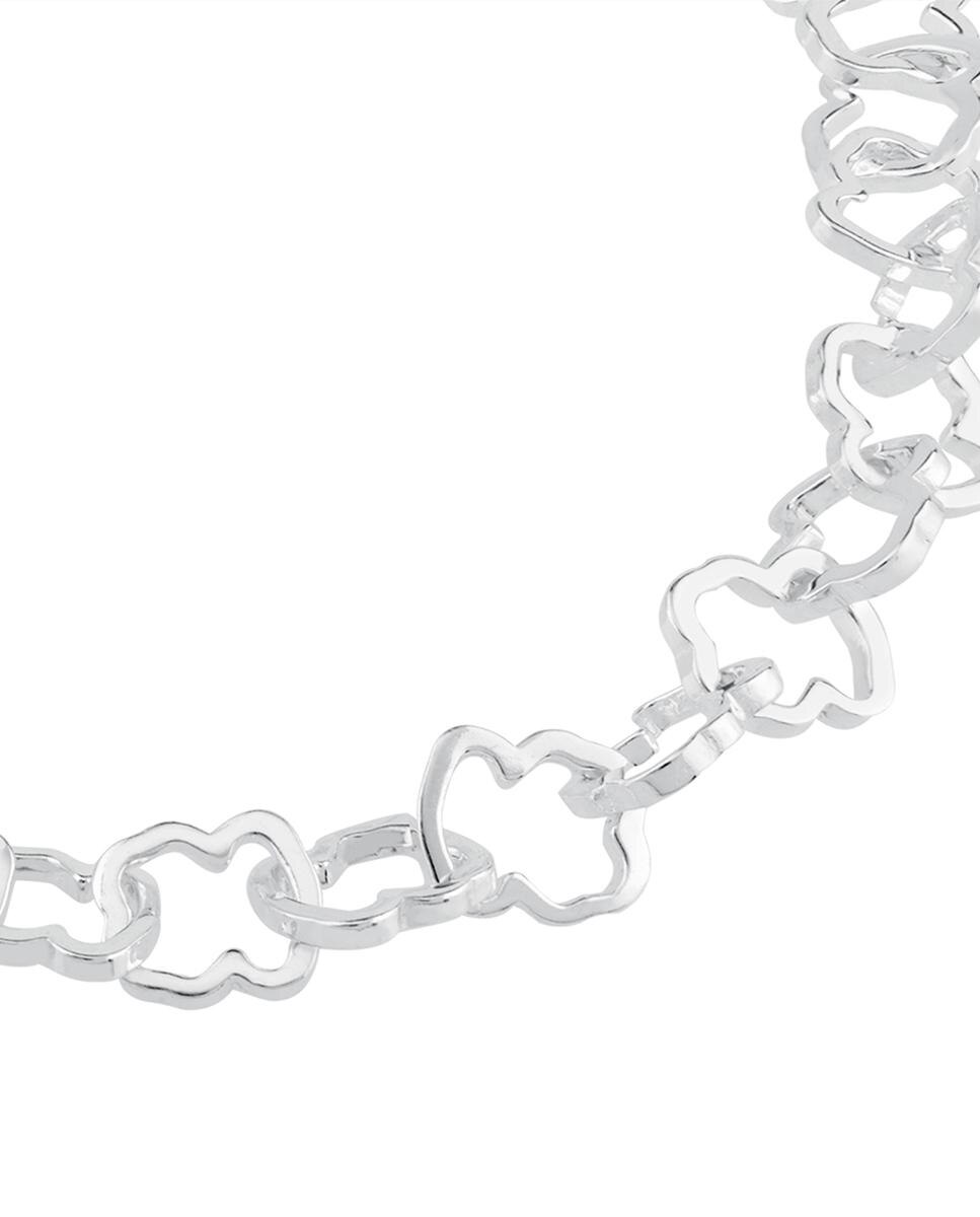 Pulseira de Corrente Carrusel em Prata de Primeira Lei Prateado-2