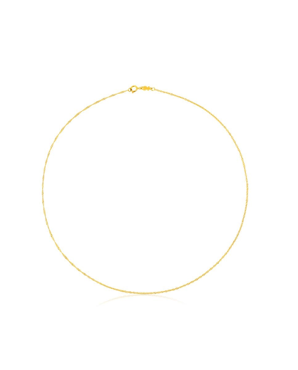 Gargantilha Chain em Ouro Amarelo Ouro-1
