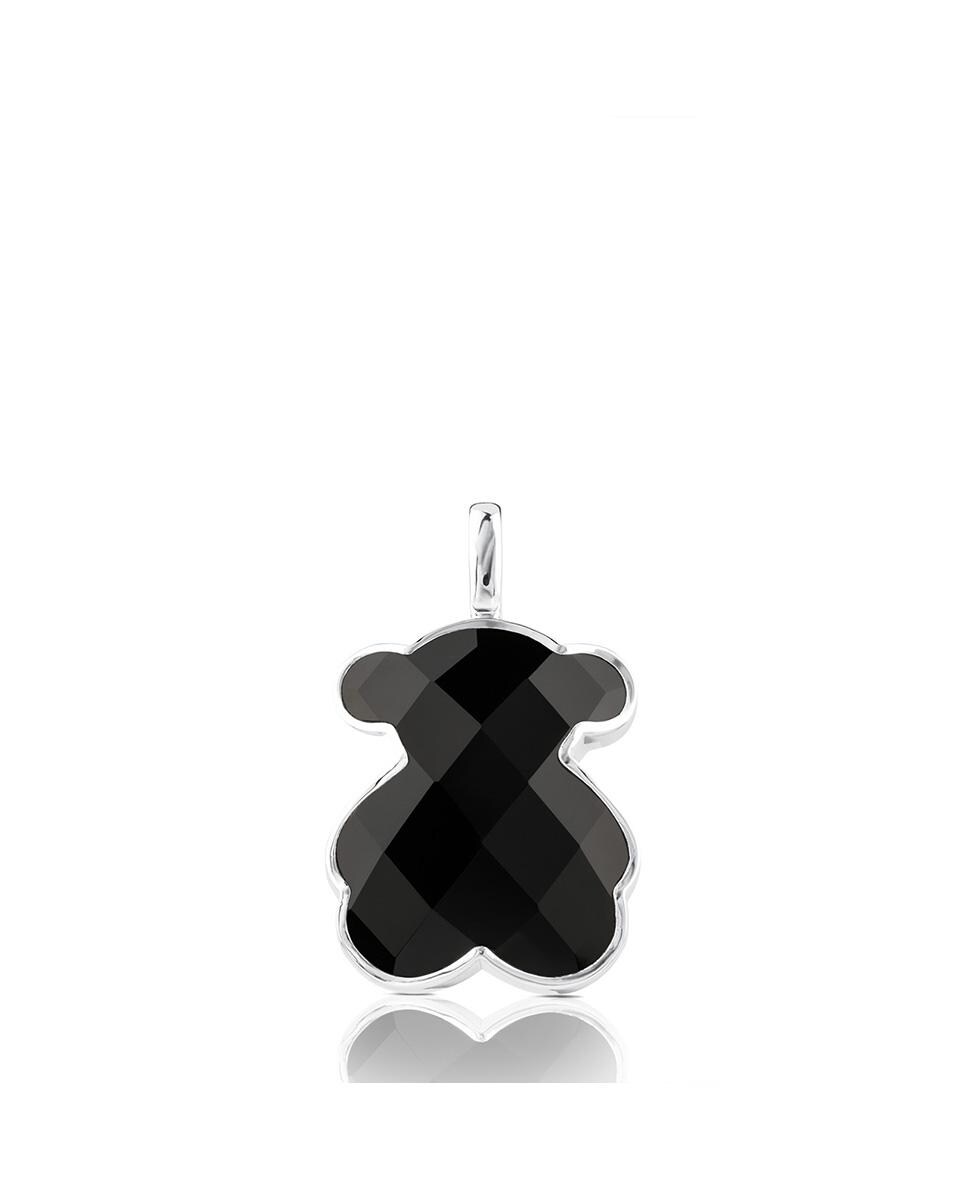 Pingente Color em Prata e Ónix Preto-1