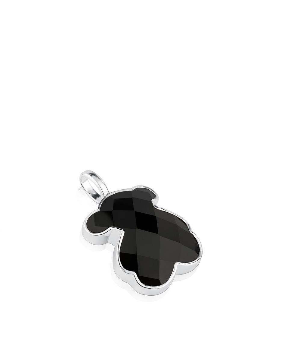 Pingente Color em Prata e Ónix Preto-3