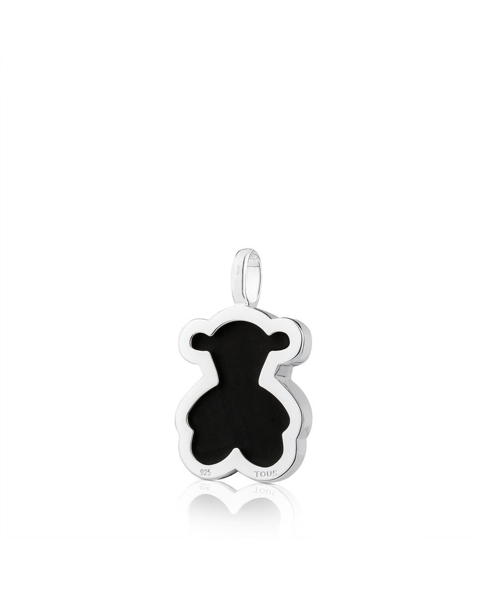 Pingente Color em Prata e Ónix Preto-4