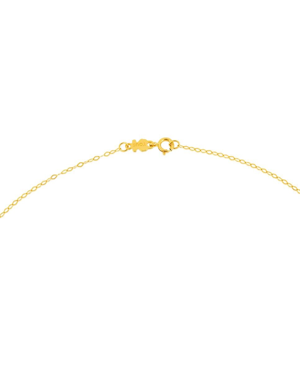 Corrente Chain em Ouro Amarelo com Argolas Ovais Dourado-3