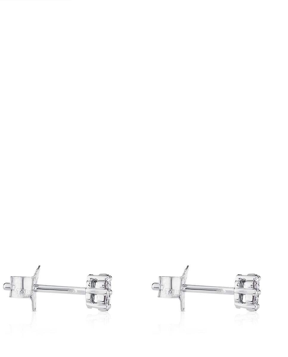 Brincos Diamonds em Ouro Branco e Diamantes Branco-2