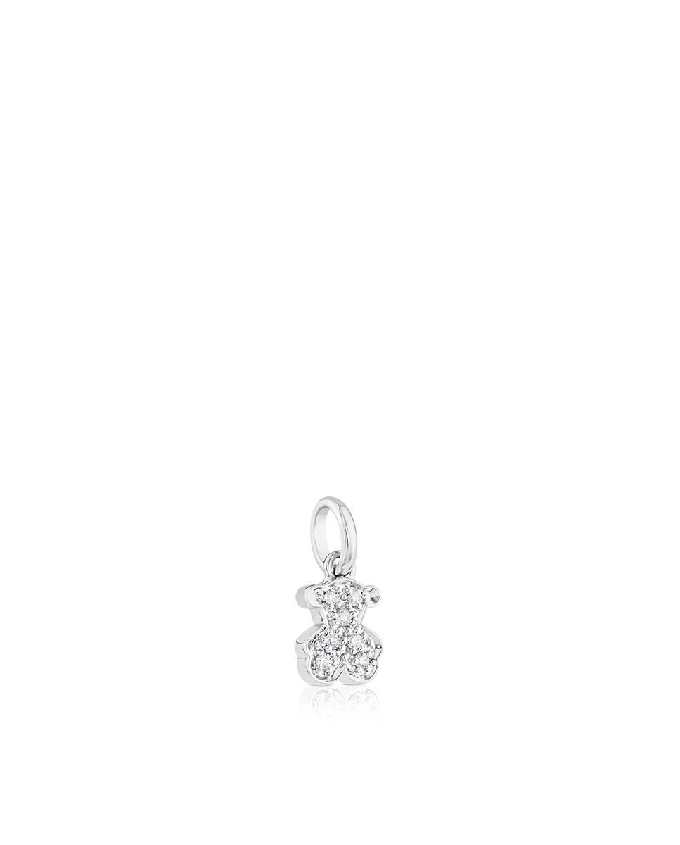 Pendente Bear em Ouro Branco e Diamantes Branco-2