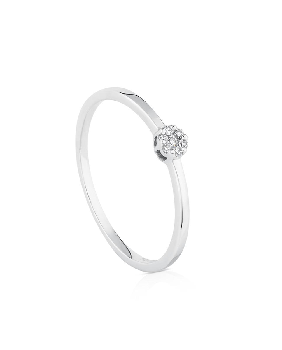 Anel Sweet Diamonds em Ouro Branco e Diamantes Branco-1