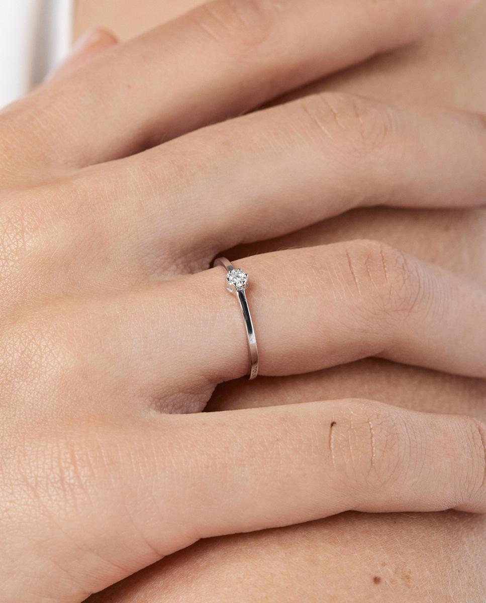 Anel Sweet Diamonds em Ouro Branco e Diamantes Branco-5