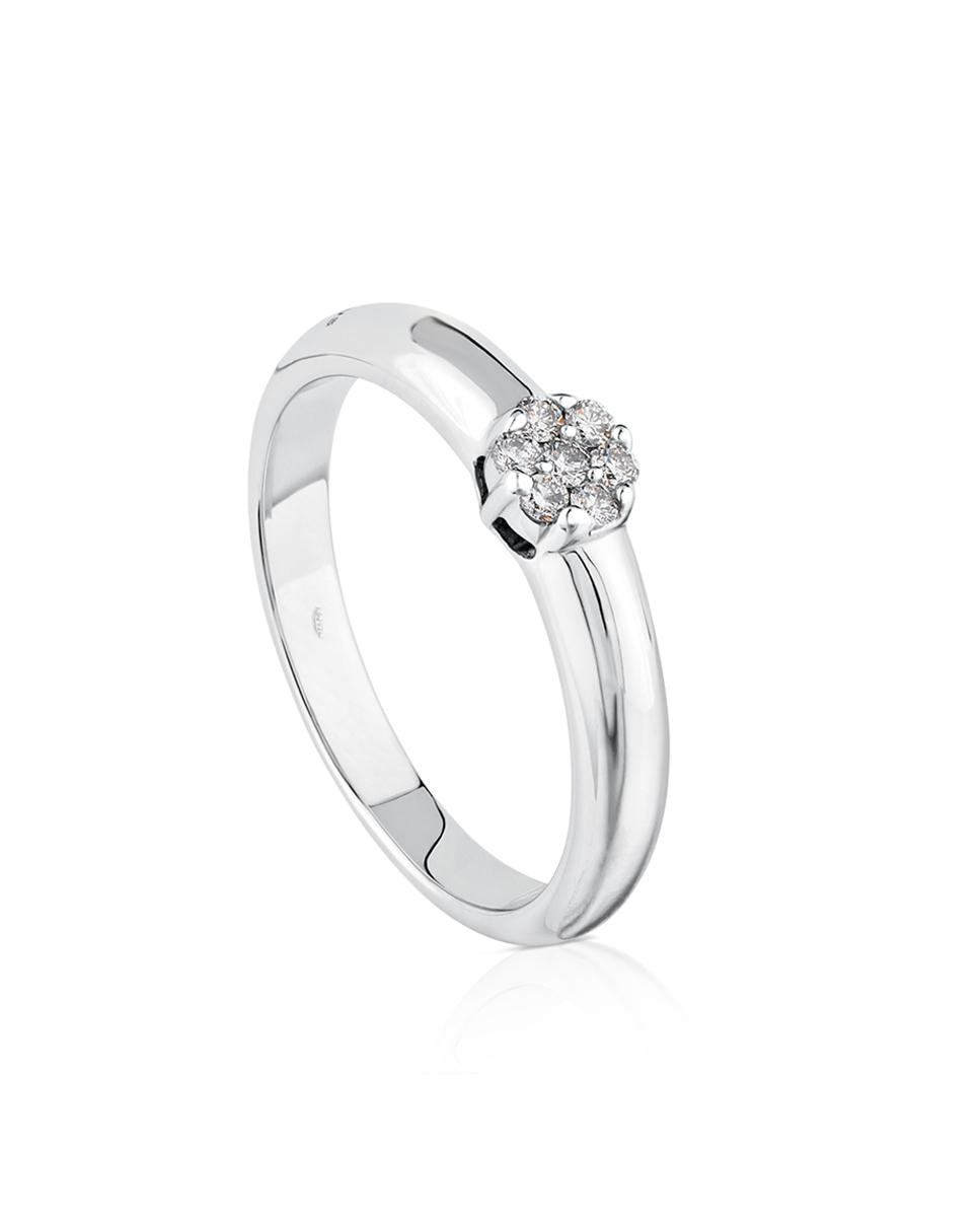 Anel Sweet Diamonds em Ouro Branco e Diamantes Branco-1