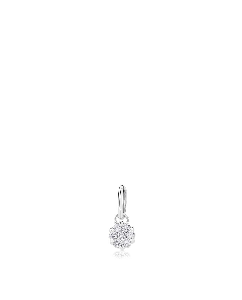 Pendente Les Classiques em Ouro Branco e Diamantes Prateado-1