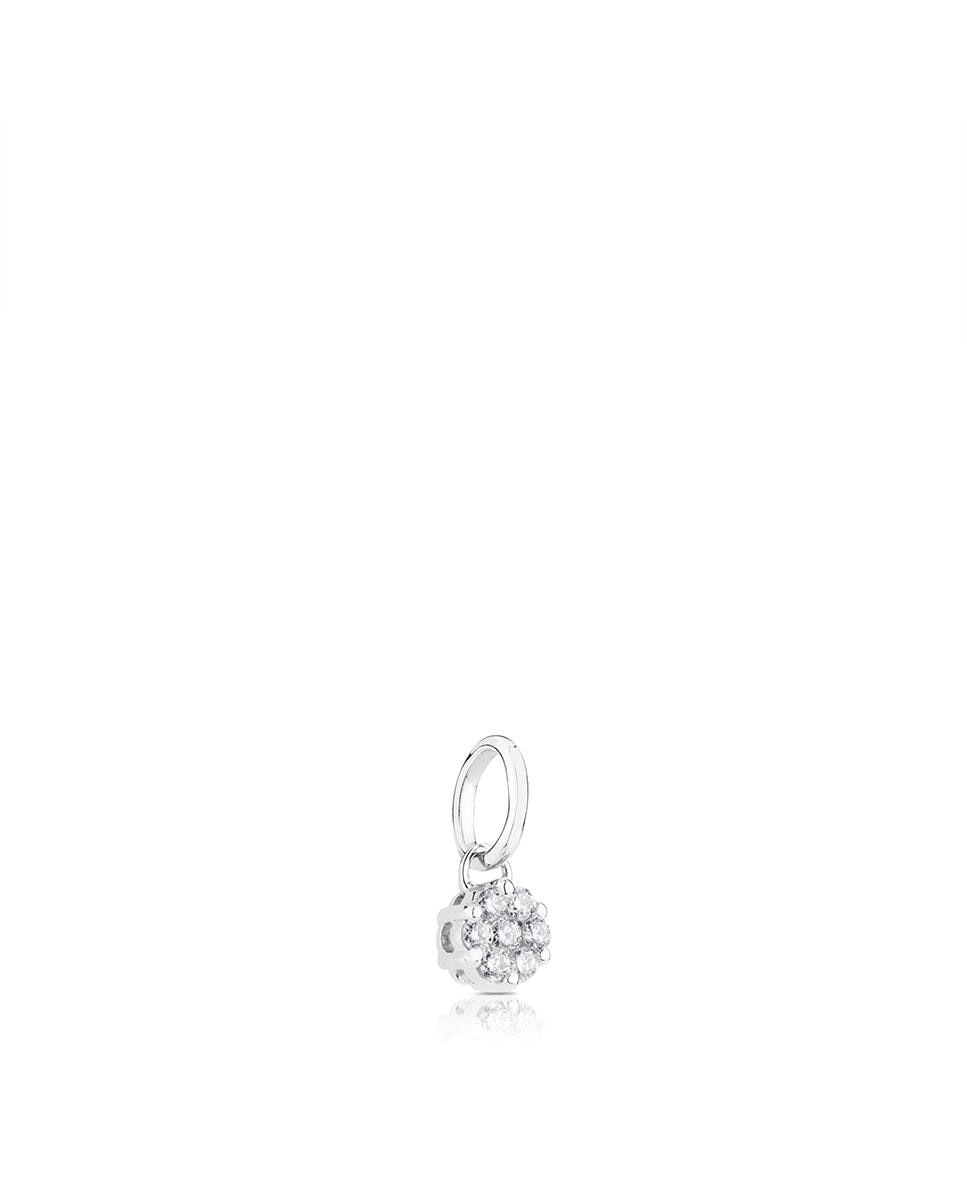 Pendente Les Classiques em Ouro Branco e Diamantes Prateado-2