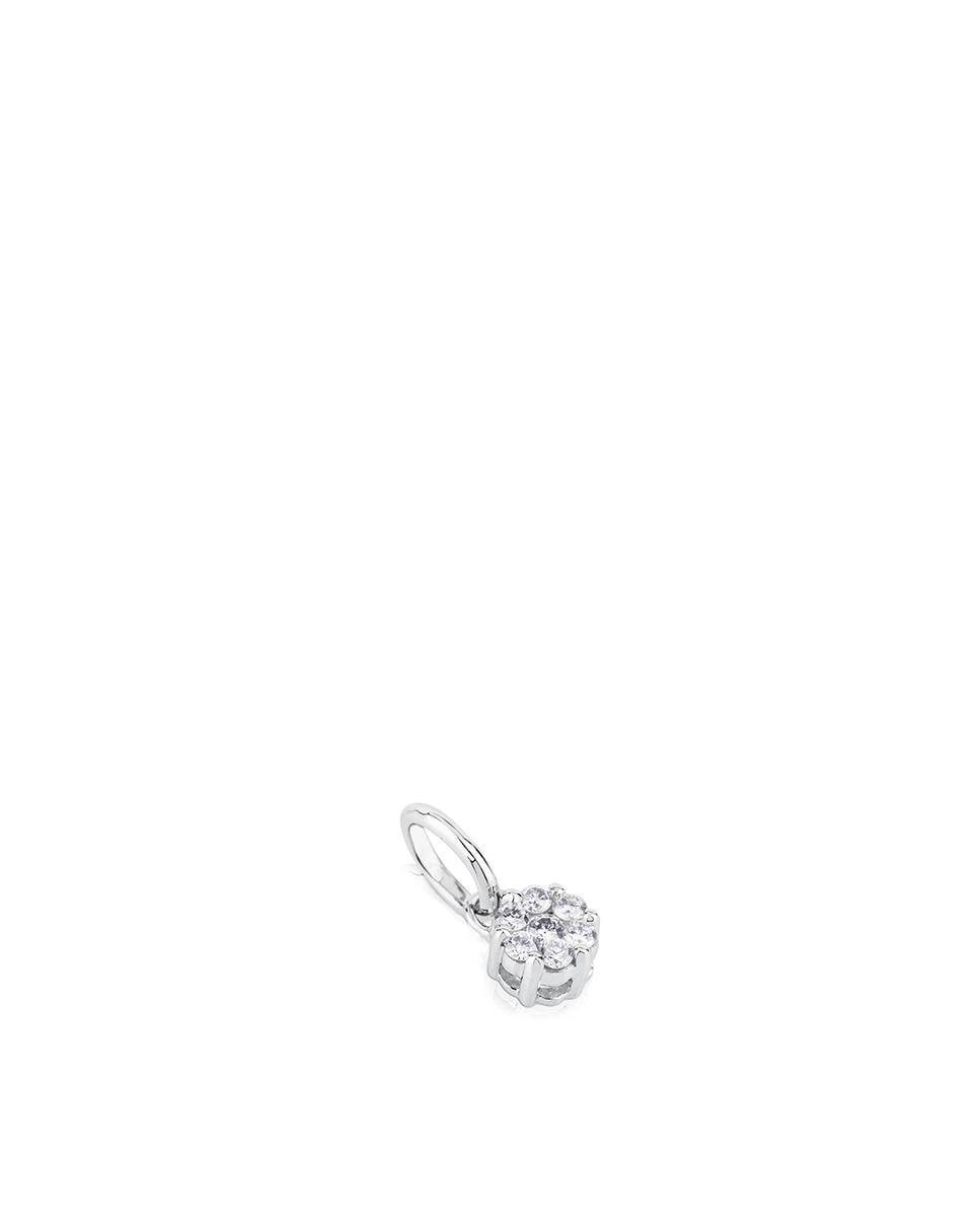 Pendente Les Classiques em Ouro Branco e Diamantes Prateado-3