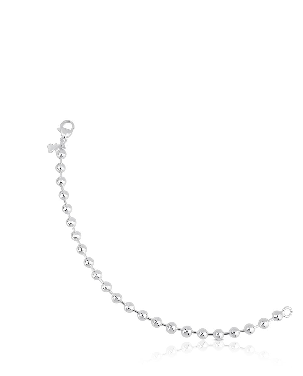 Pulseira de Corrente em Prateado Prateado-1