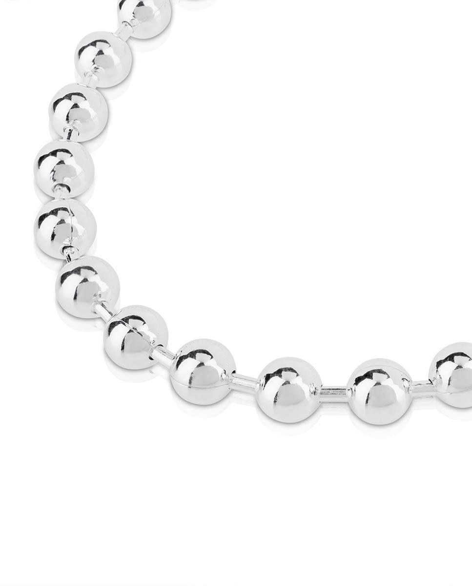 Pulseira de Corrente em Prateado Prateado-2