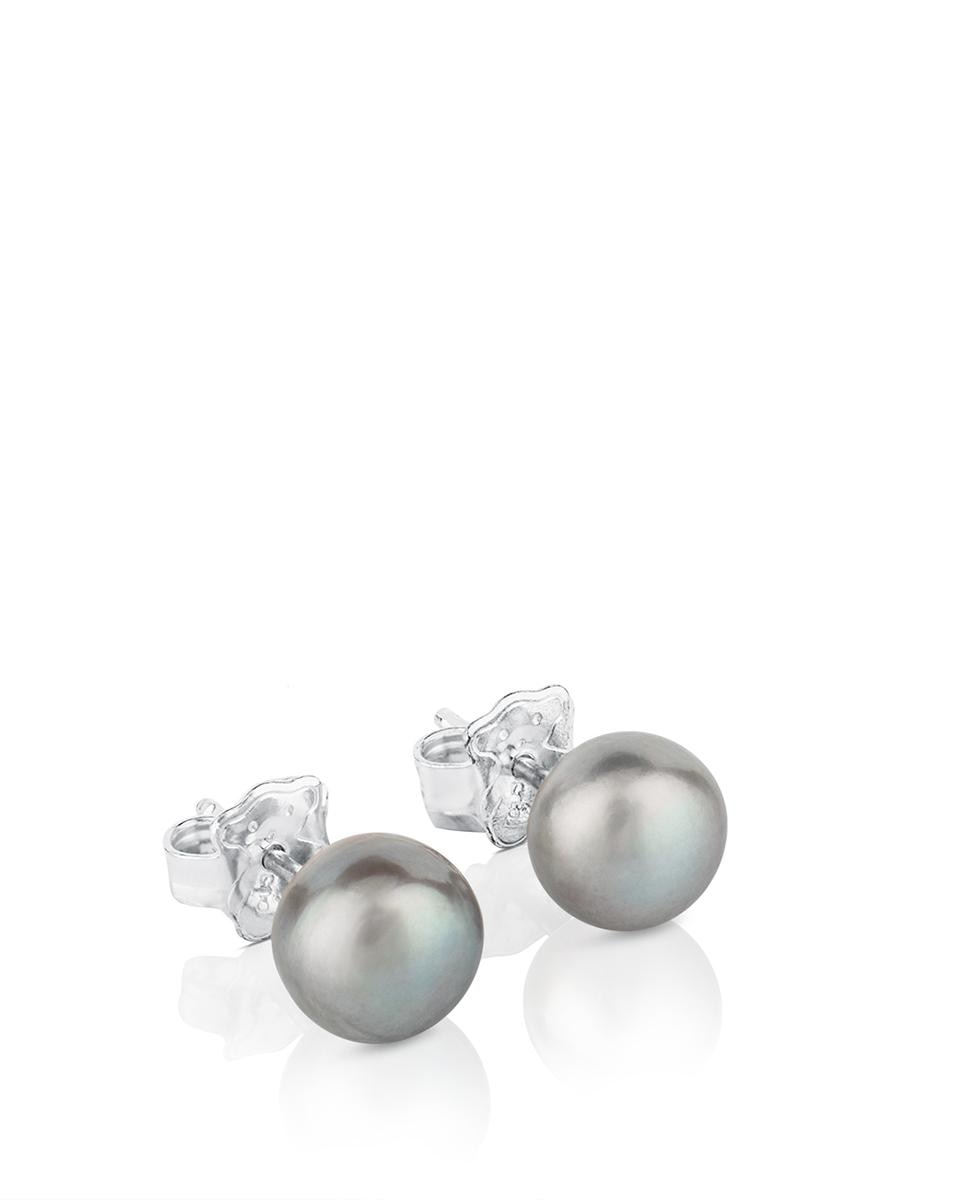 Brincos Pearls em Prata e Pérolas Branco-1