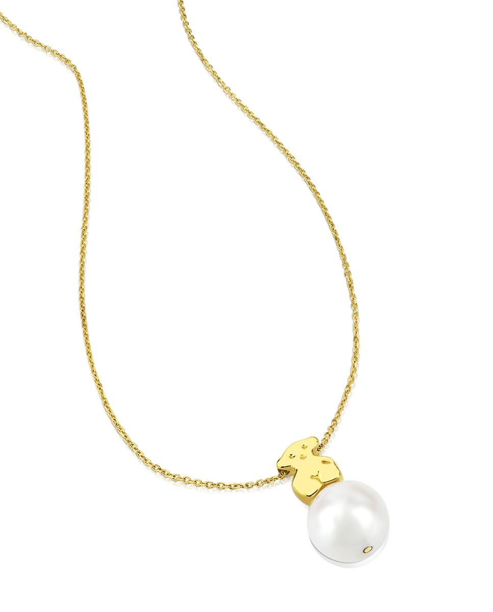Colar Sweet Dolls em Ouro Amarelo e Pérola Branco-2