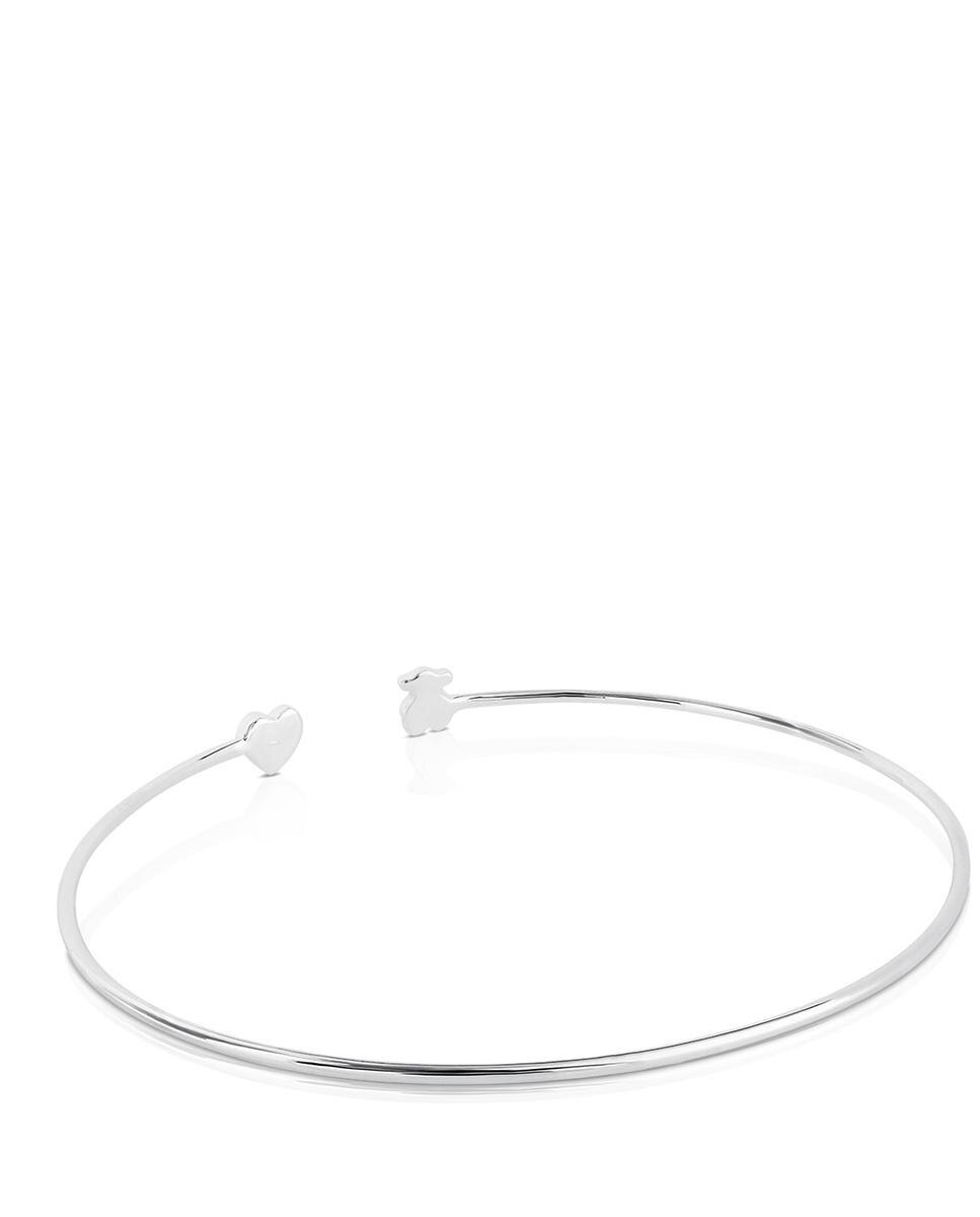 Pulseira de Corrente Puppies em Ouro Branco e Diamantes Branco-2